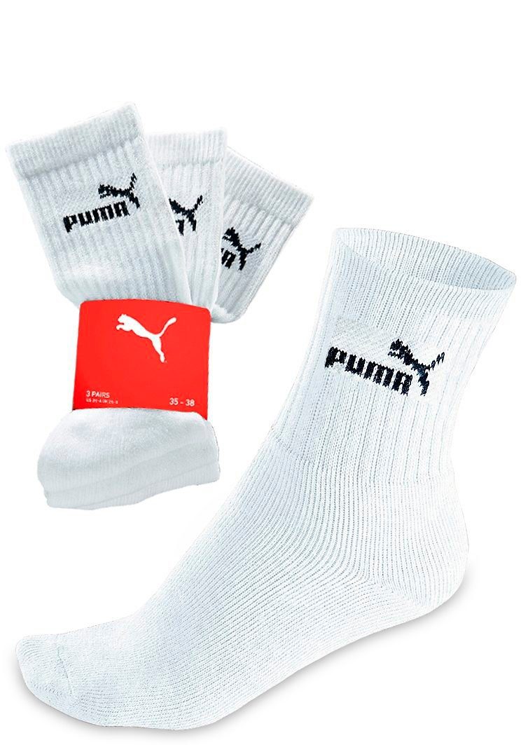 PUMA Vrijetijdssokken robuuste kwaliteit (3 paar)