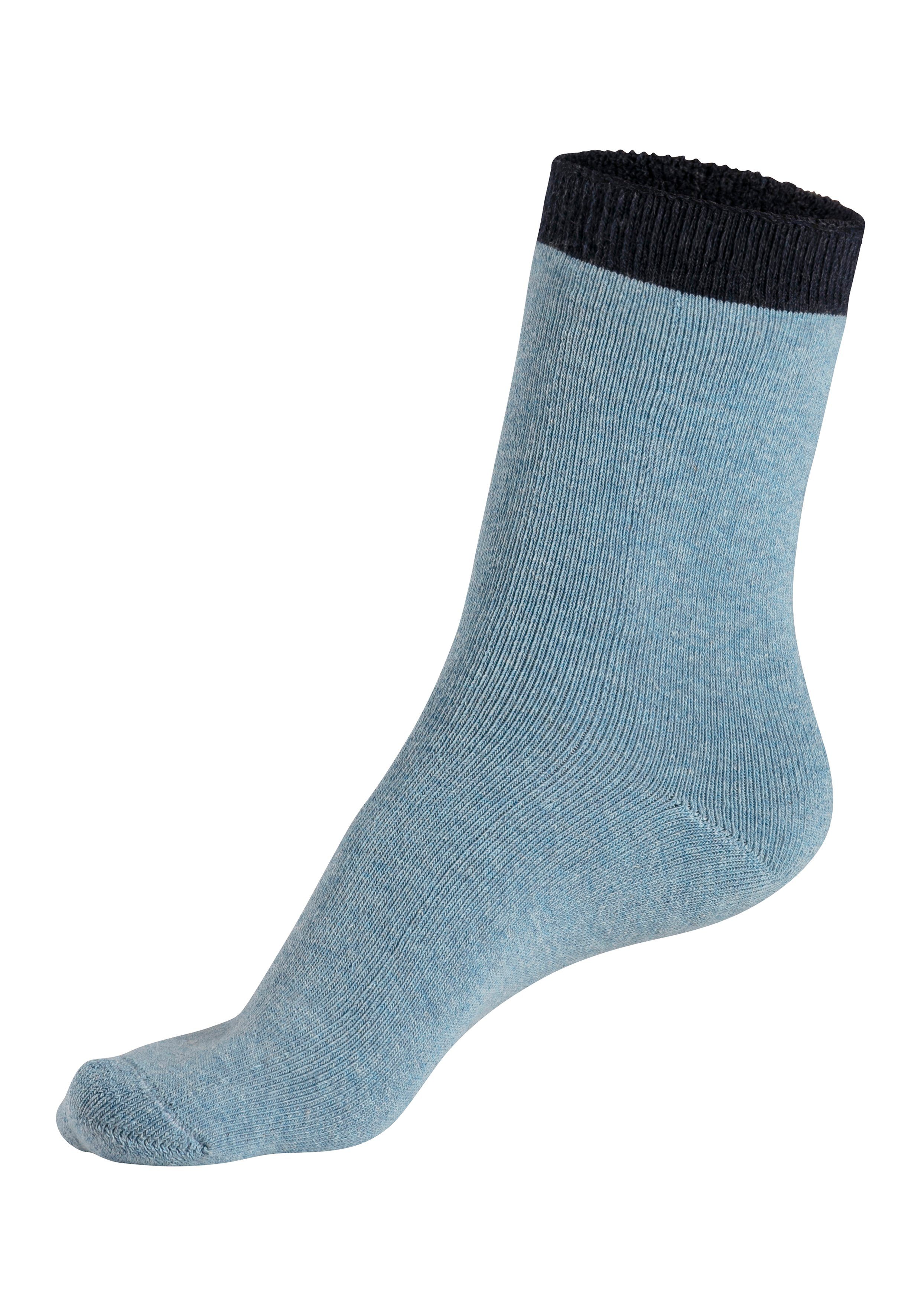 Lavana Wellness-sokken met frottébinnenkant (set, 4 paar)