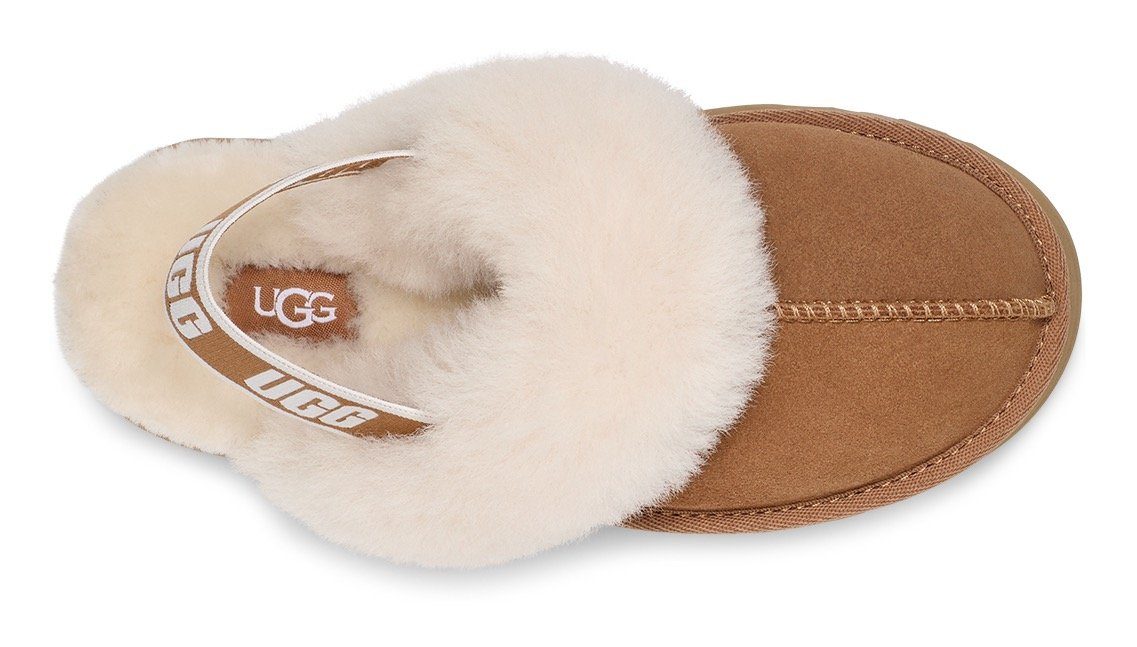 UGG Pantoffels Funkette Plateau klomp, mule, pantoffel met elastische hielband