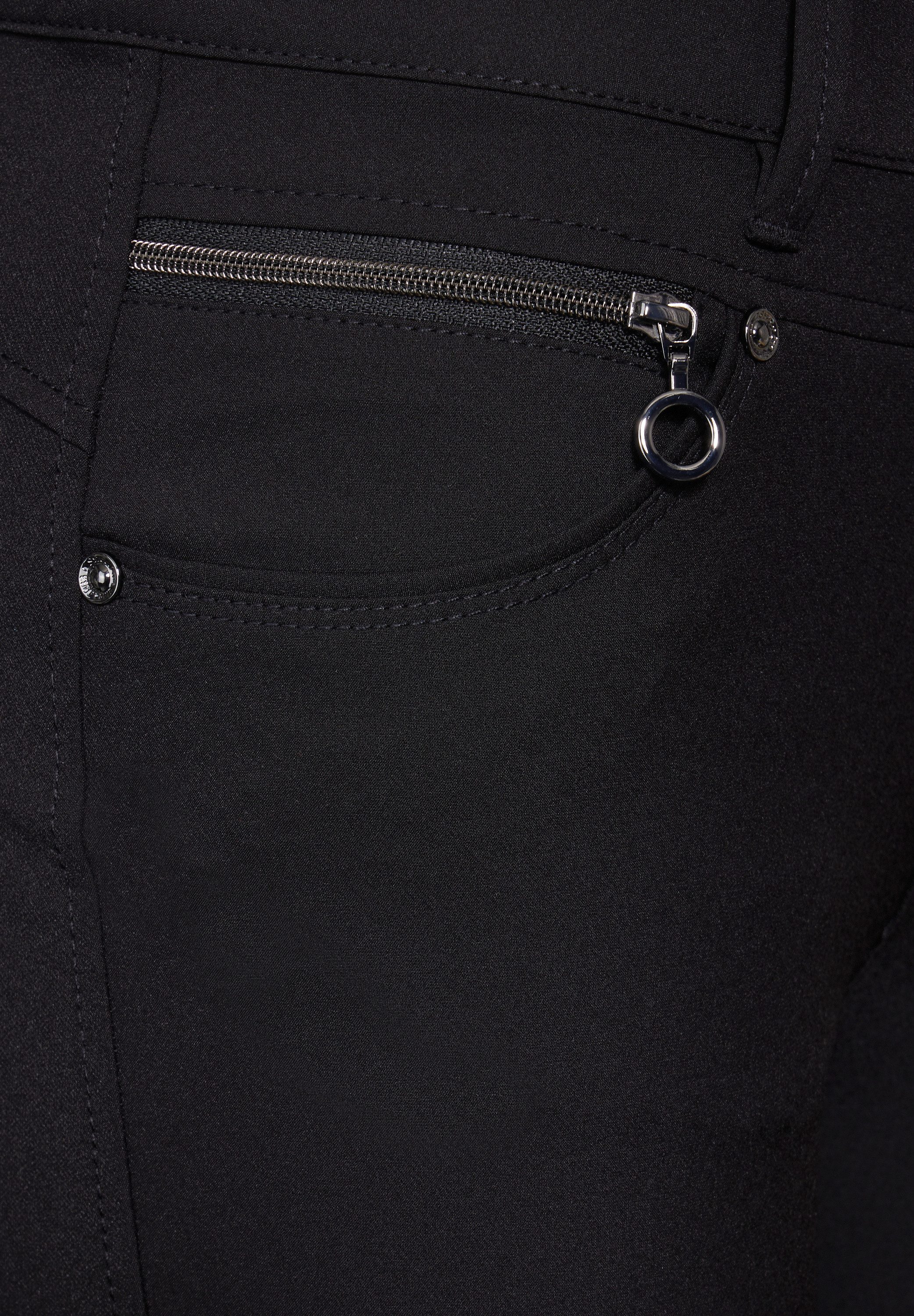 STREET ONE Stoffen broek Style York met ritsdetails