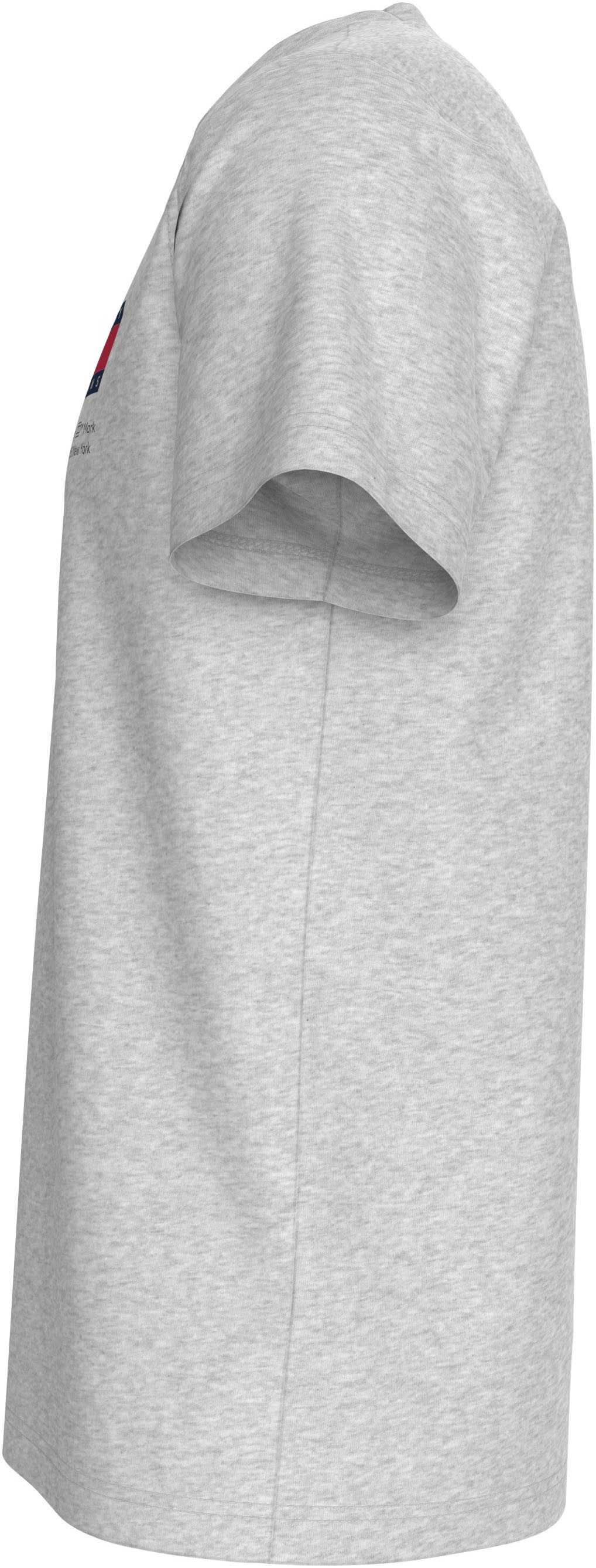 Tommy Jeans Plus T-shirt TJM SLIM ESSENTIAL FLAG TEE EXT met tommy jeans logo-tekst grote maten