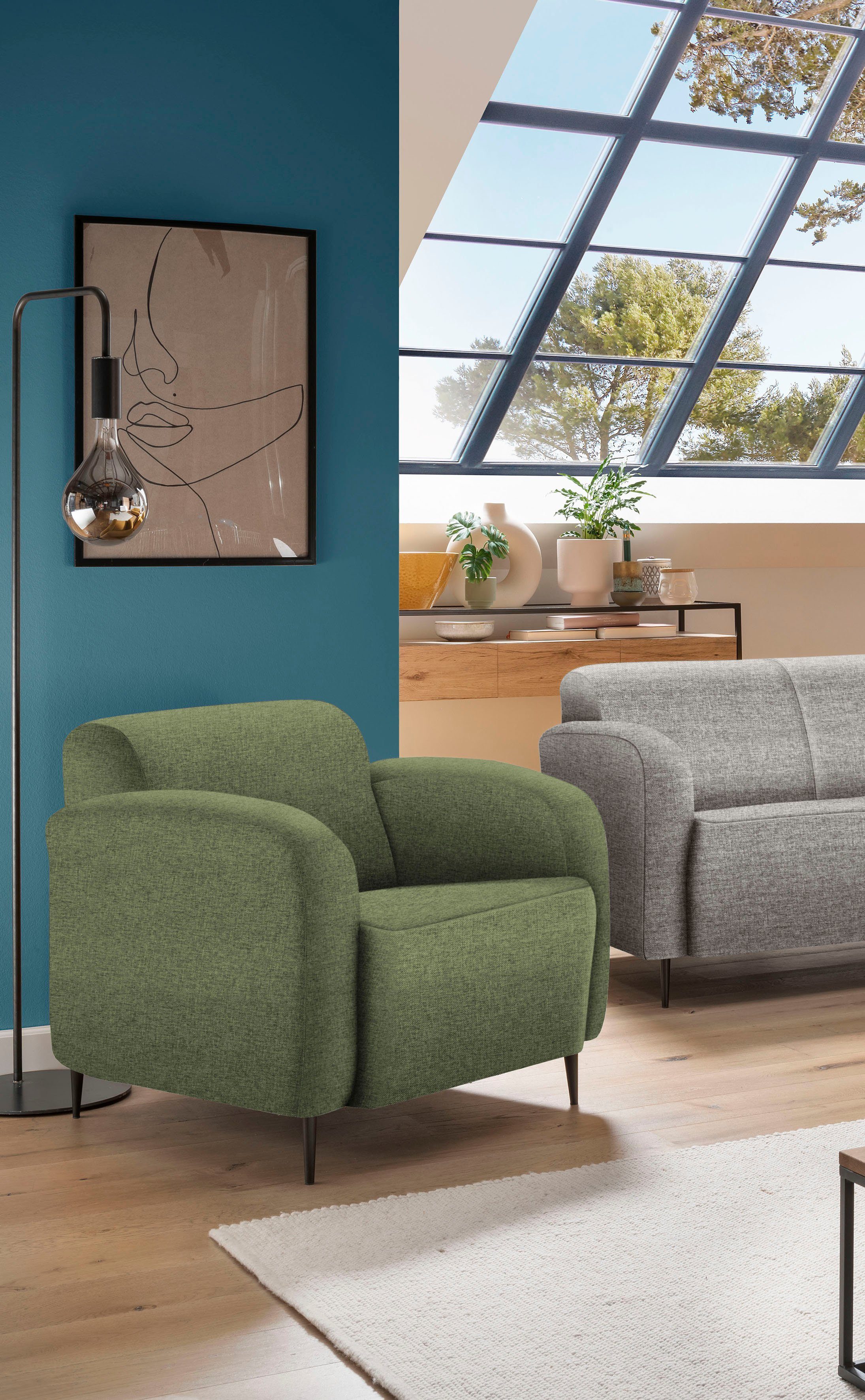 INOSIGN Cocktailfauteuil Marron ook verkrijgbaar als 2-zits en 3-zits