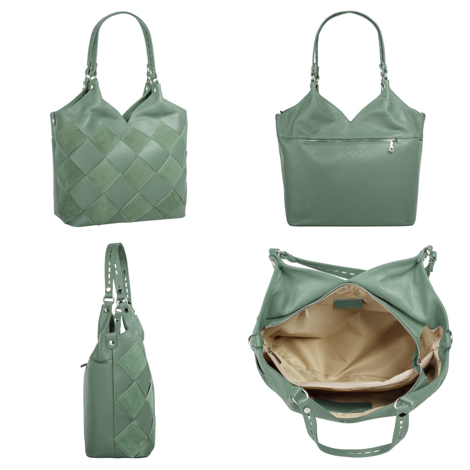 Samantha Look Shopper echt leer, made in italy