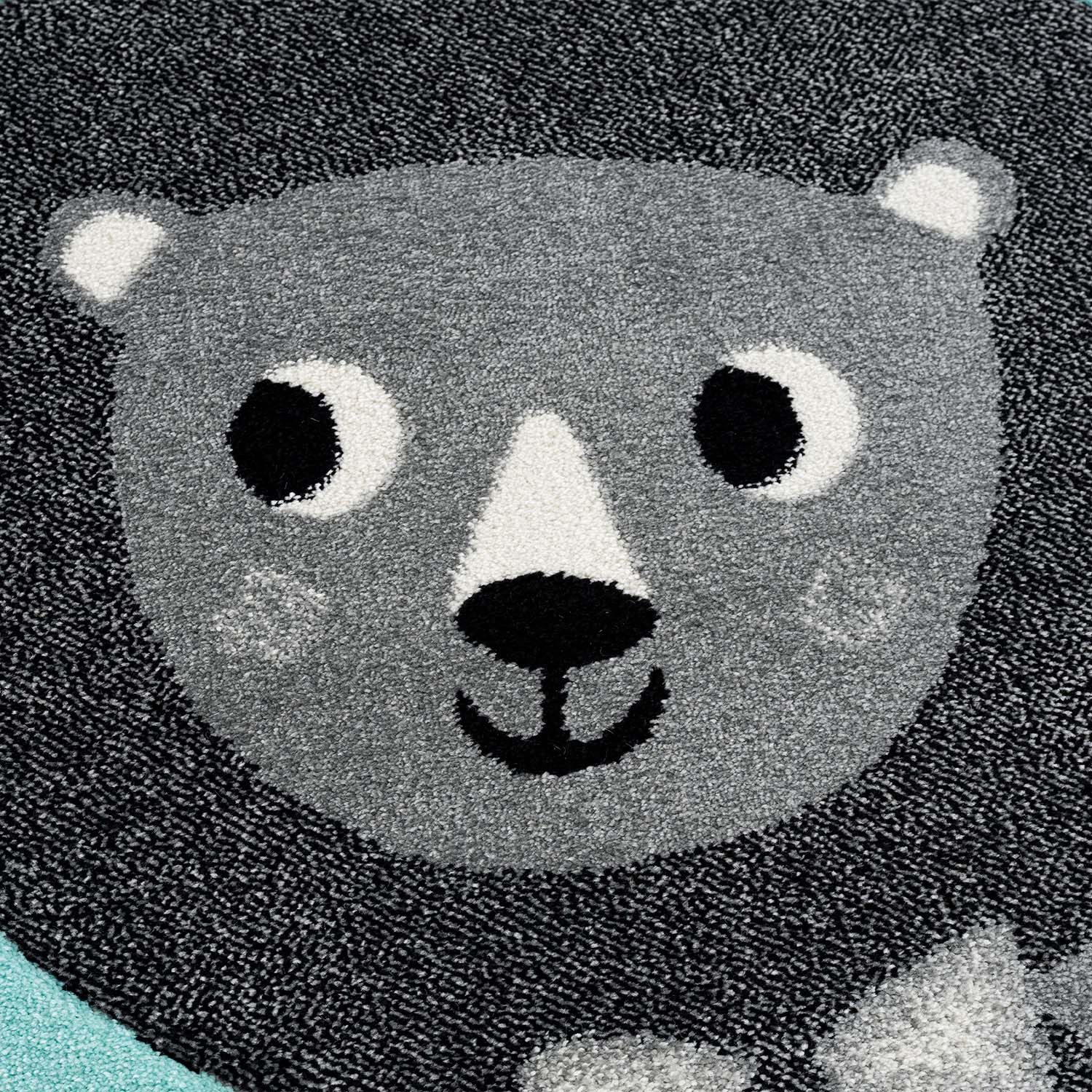 Carpet City Kindervloerkleed Bueno Kids 9378 Speelkleed, leeuw, boot, 3D-effect, zachte pool, gemakkelijk in onderhoud
