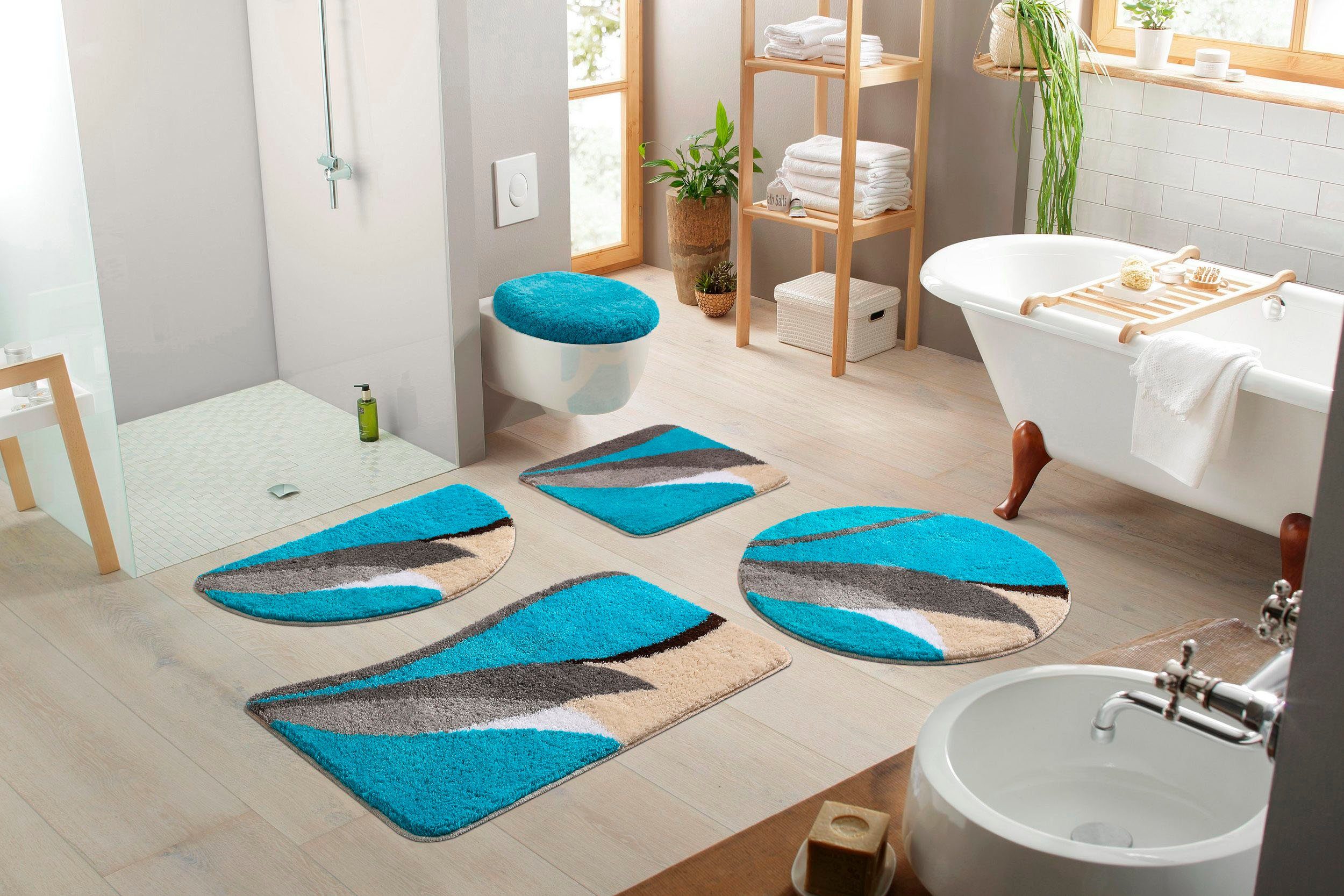 my home Badmat Magnus, badmat, badkamer tapijt meerkleurig, badmat, badmatten ook als 2-delige set & rond