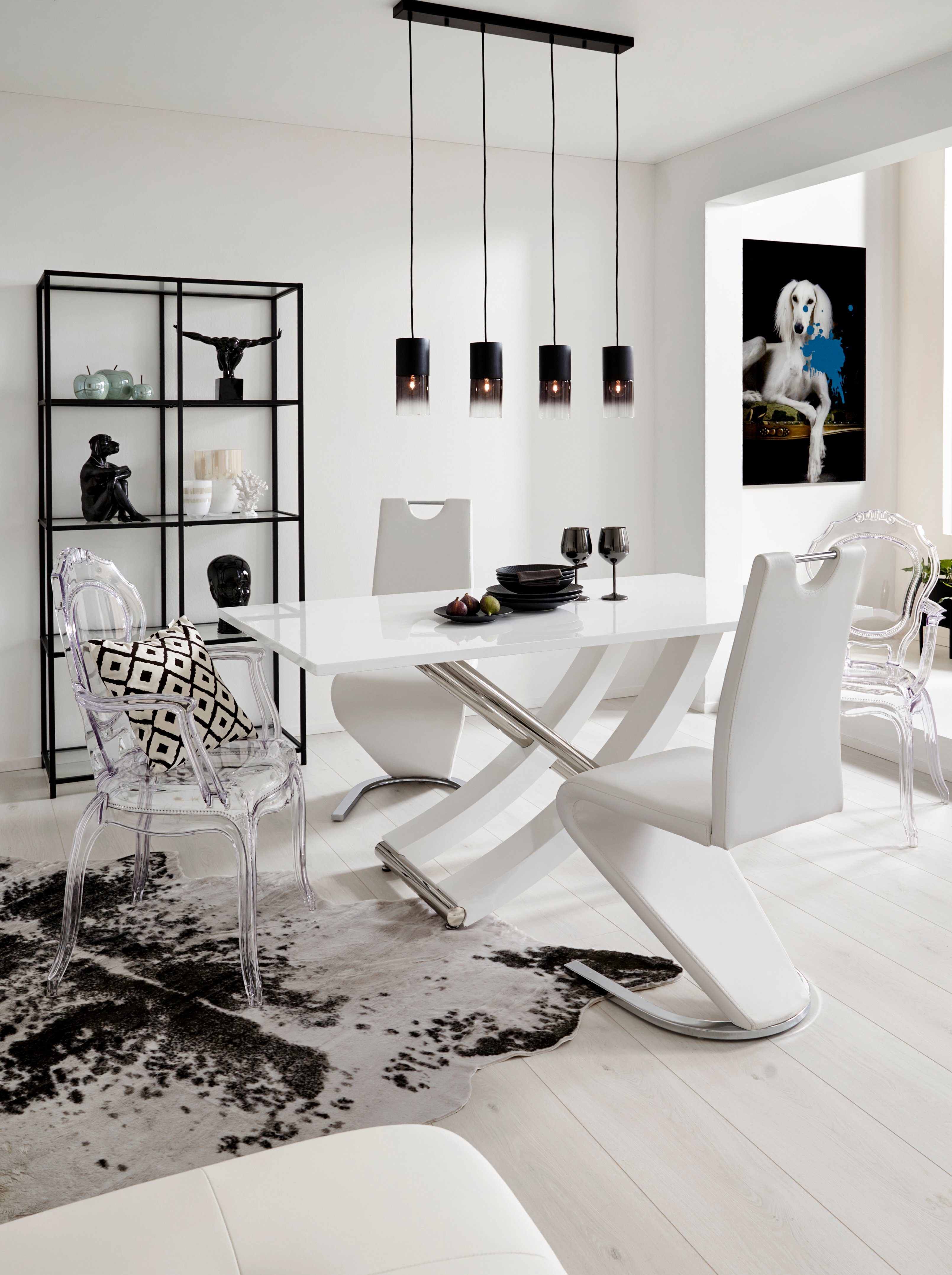 INOSIGN Eettafel Kaleo, TOPSELLER! Breedte 160 cm, modern ontwerp, stabiel, hoogglans