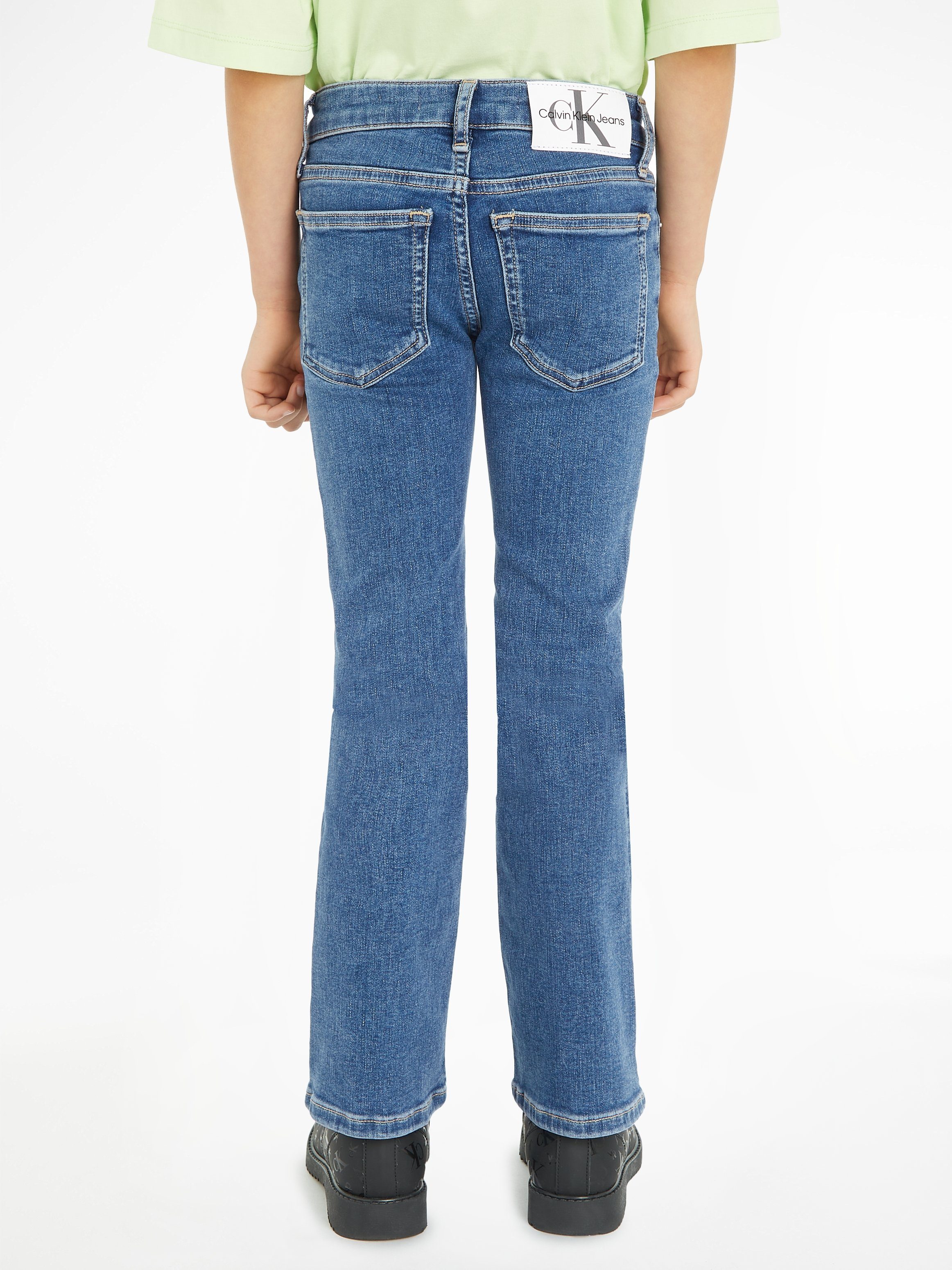 Calvin Klein Wijd uitlopende jeans FLARE ESS BLUE STRETCH voor kinderen tot 16 jaar