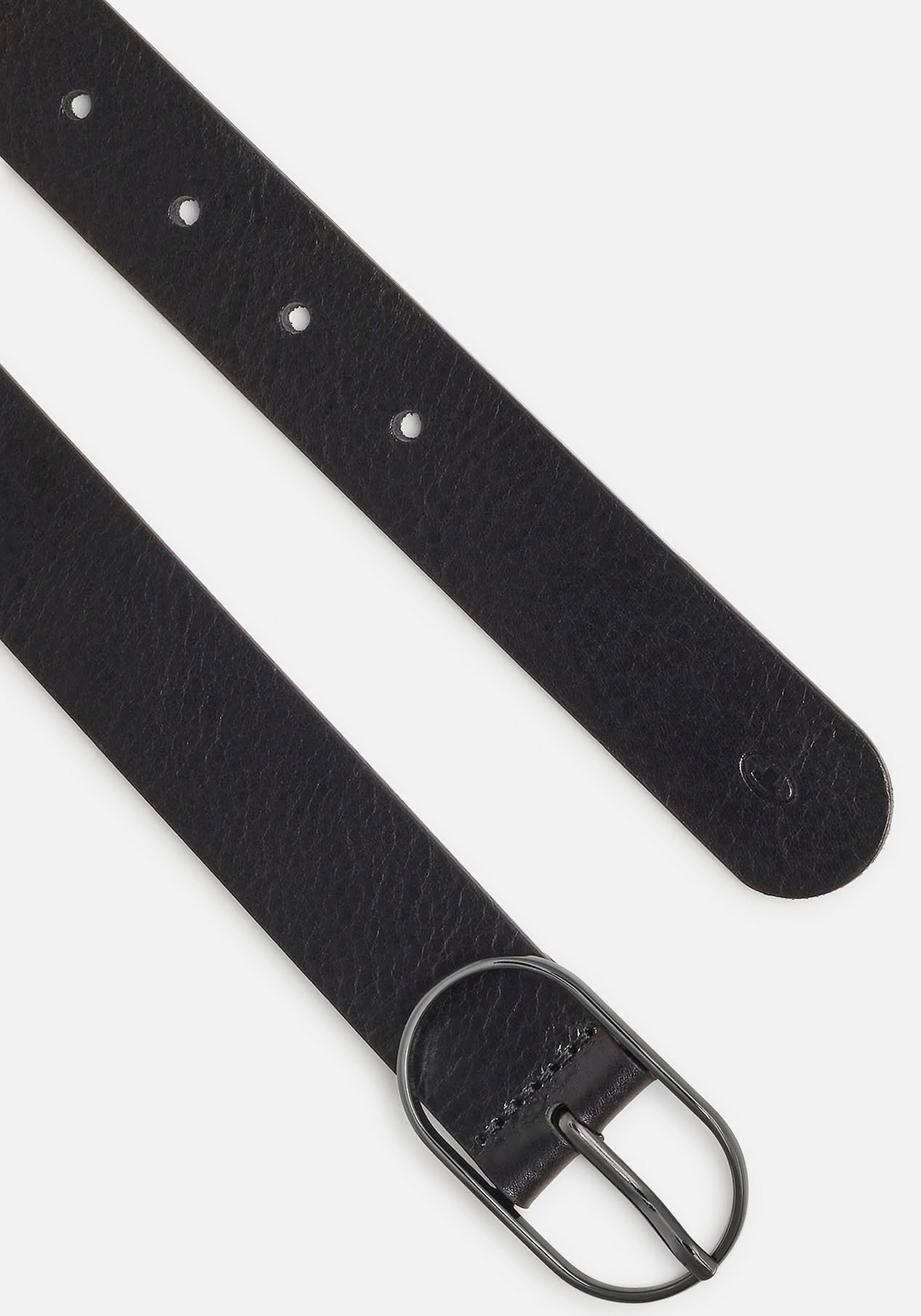 Tom Tailor Leren riem TT-HOPE Logo-blindstempel op de punt
