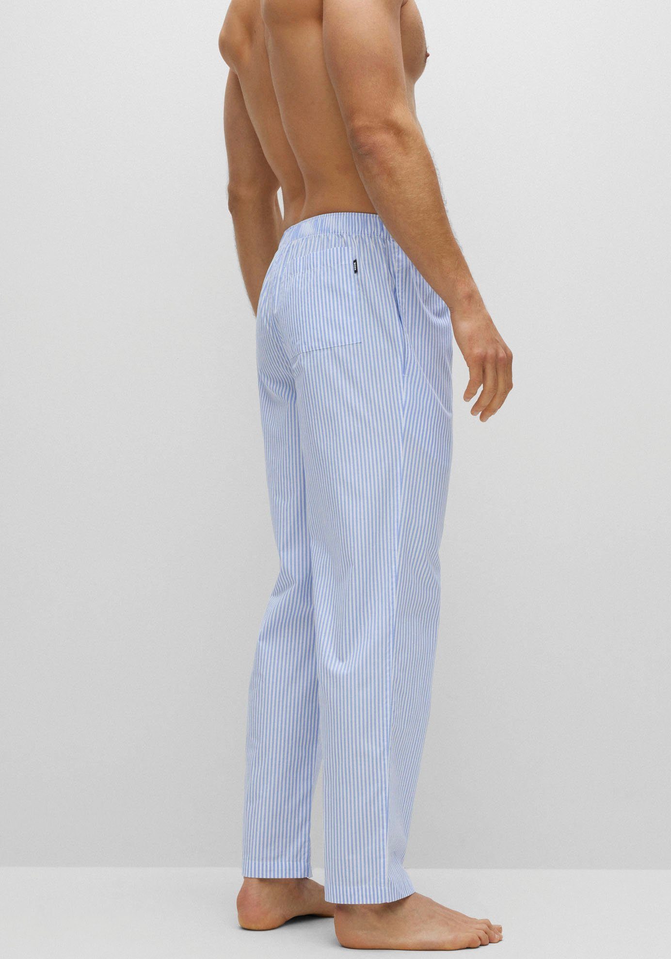 BOSS Pyjama Stripe Pants in modieuze strepen & boss logo-opdruk