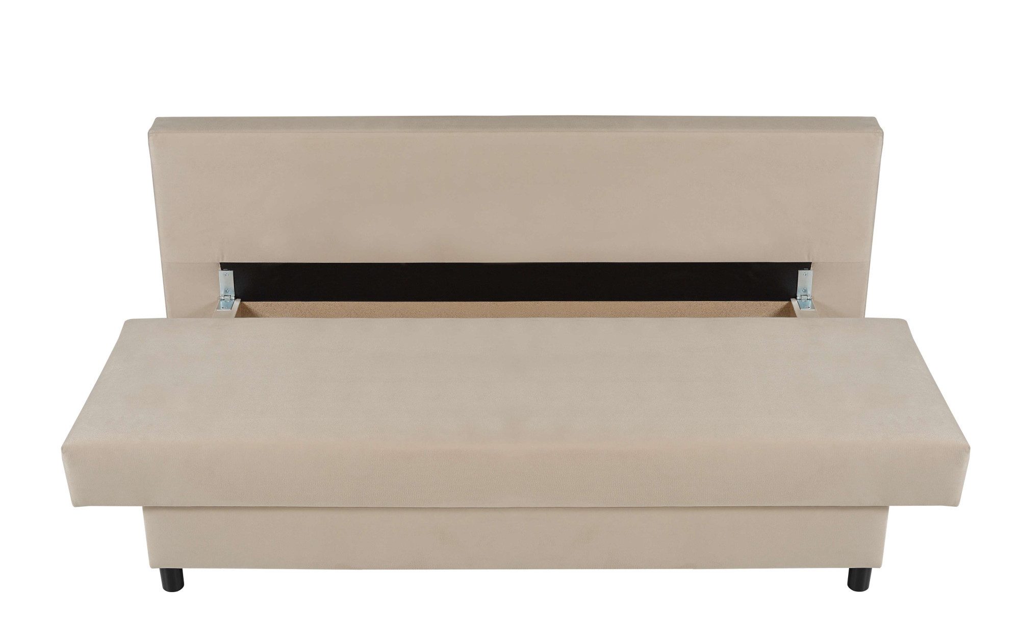 INOSIGN 3-zitsbank SAWYER slaapbank met bedlade en golfvering onderhoudsvriendelijke bekleding: velvet & structuur, b/d/h 193/86/83,5 cm
