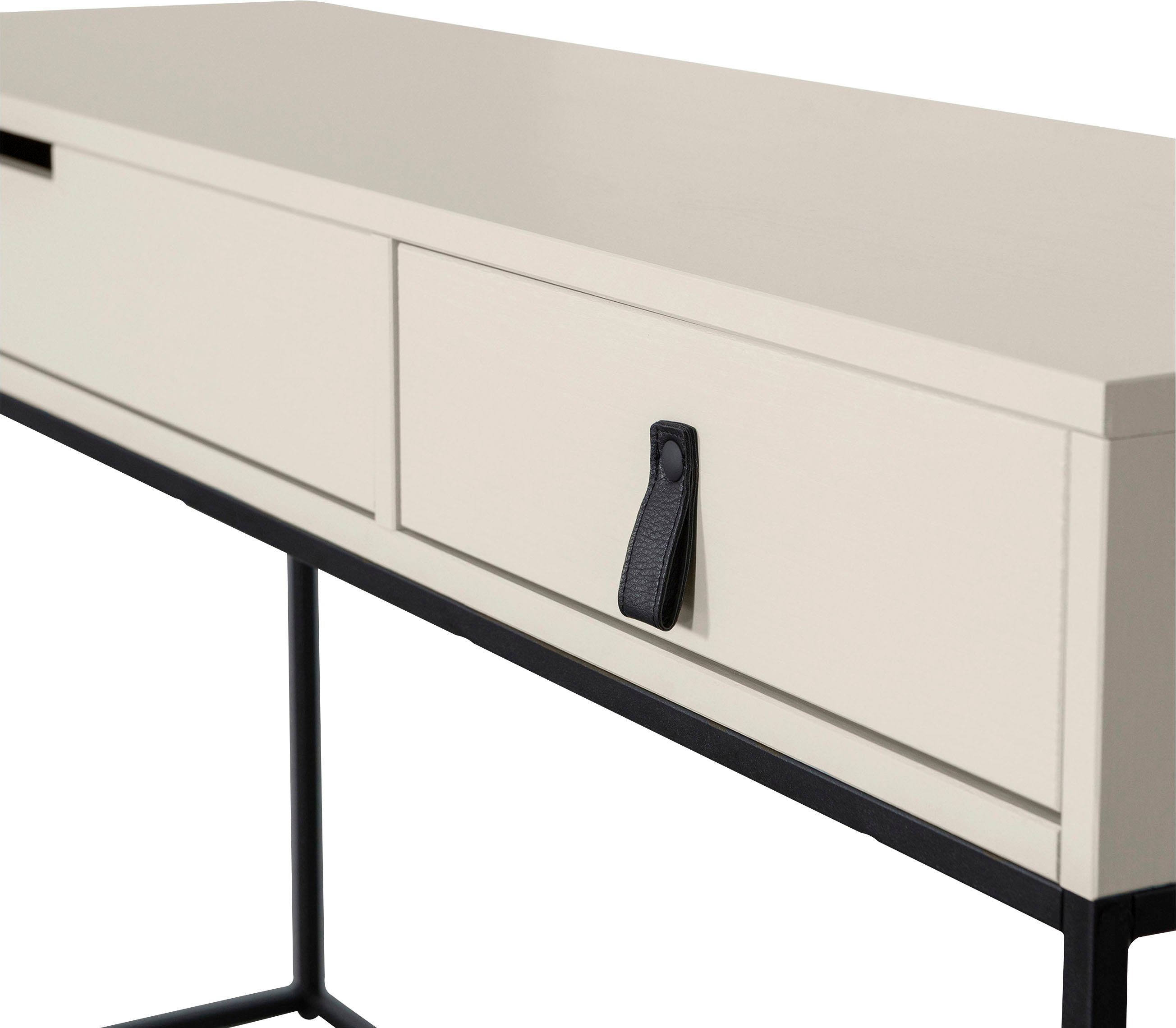 WOOOD Bureau Silas veel opbergruimte, twee lades, h 74 cm x b 140 cm
