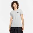 nike sportswear t-shirt womens club t-shirt grijs