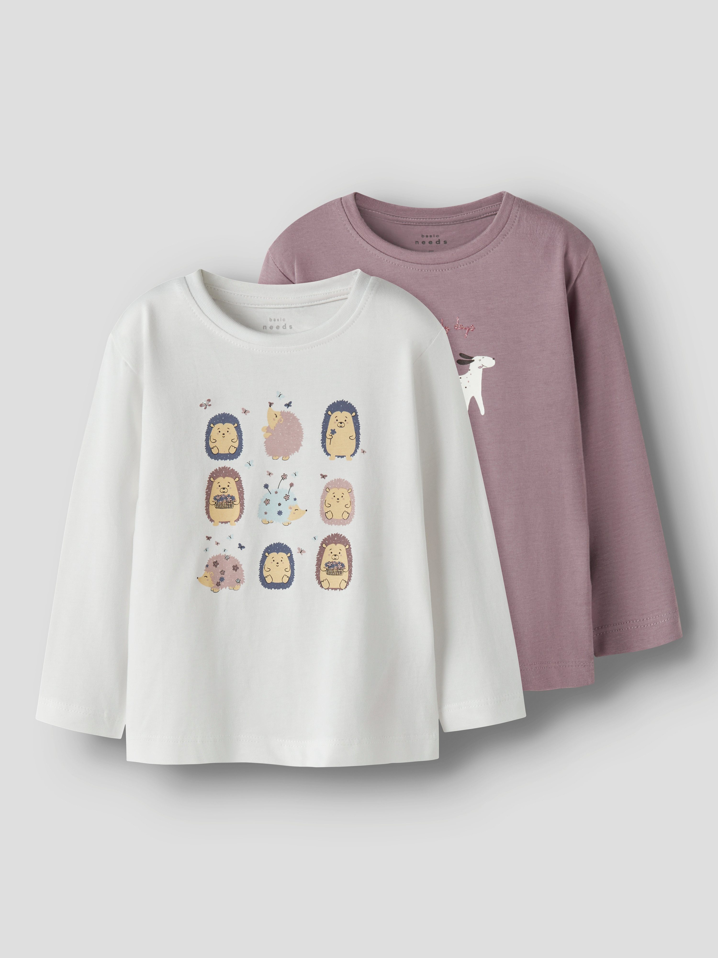 Name It Shirt met lange mouwen NMFVEEN 2P LS NREG TOP (set, 2-delig)