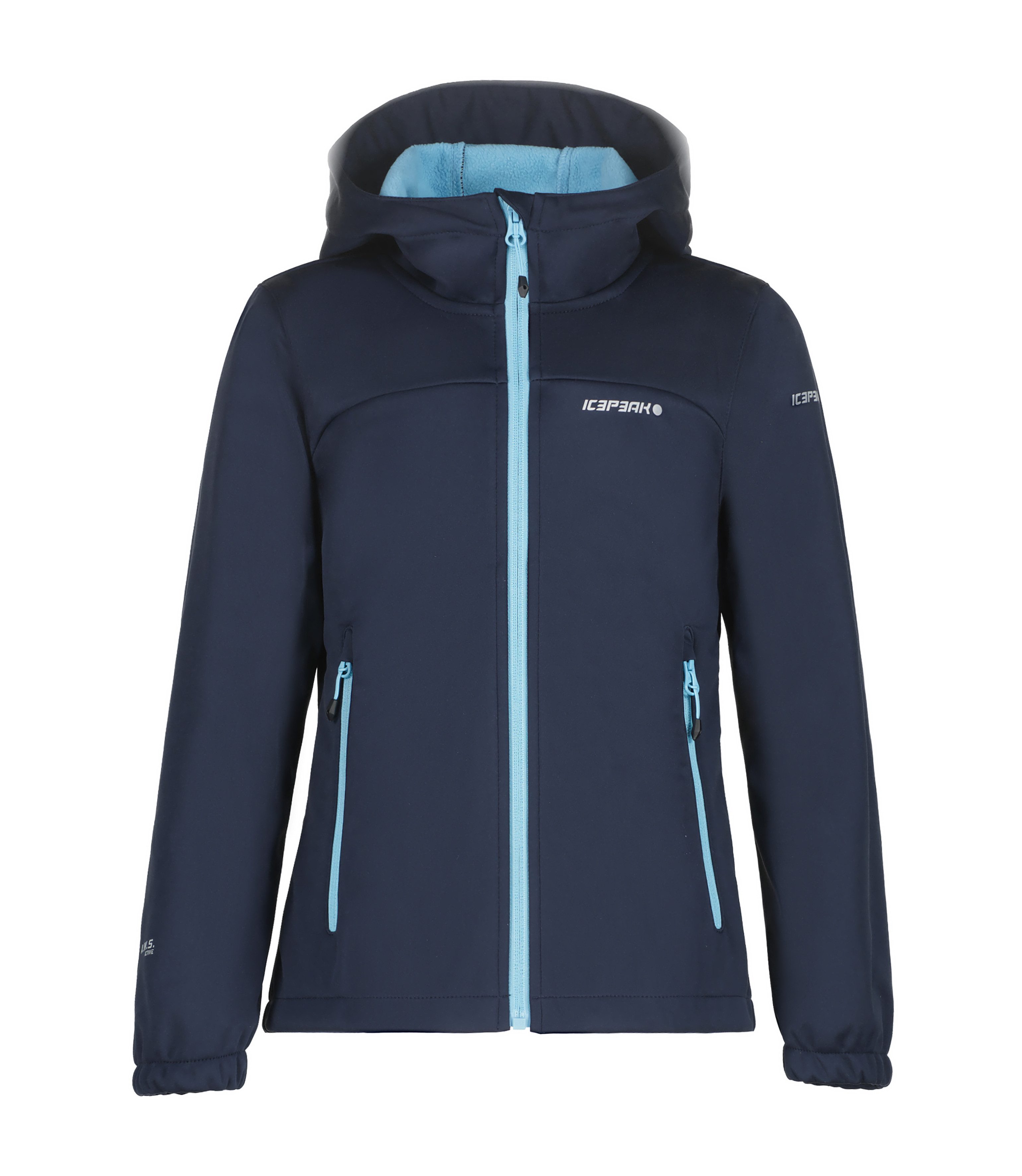Icepeak Softshell-jack KULM JR met modieuze logo-opschriften (1 stuk)