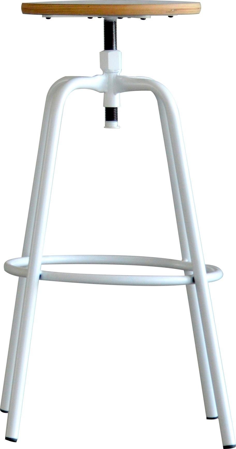 OTTO Barkruk Paris in hoogte verstelbaar 70-80 cm, in 3 kleuren, barkrukken wit