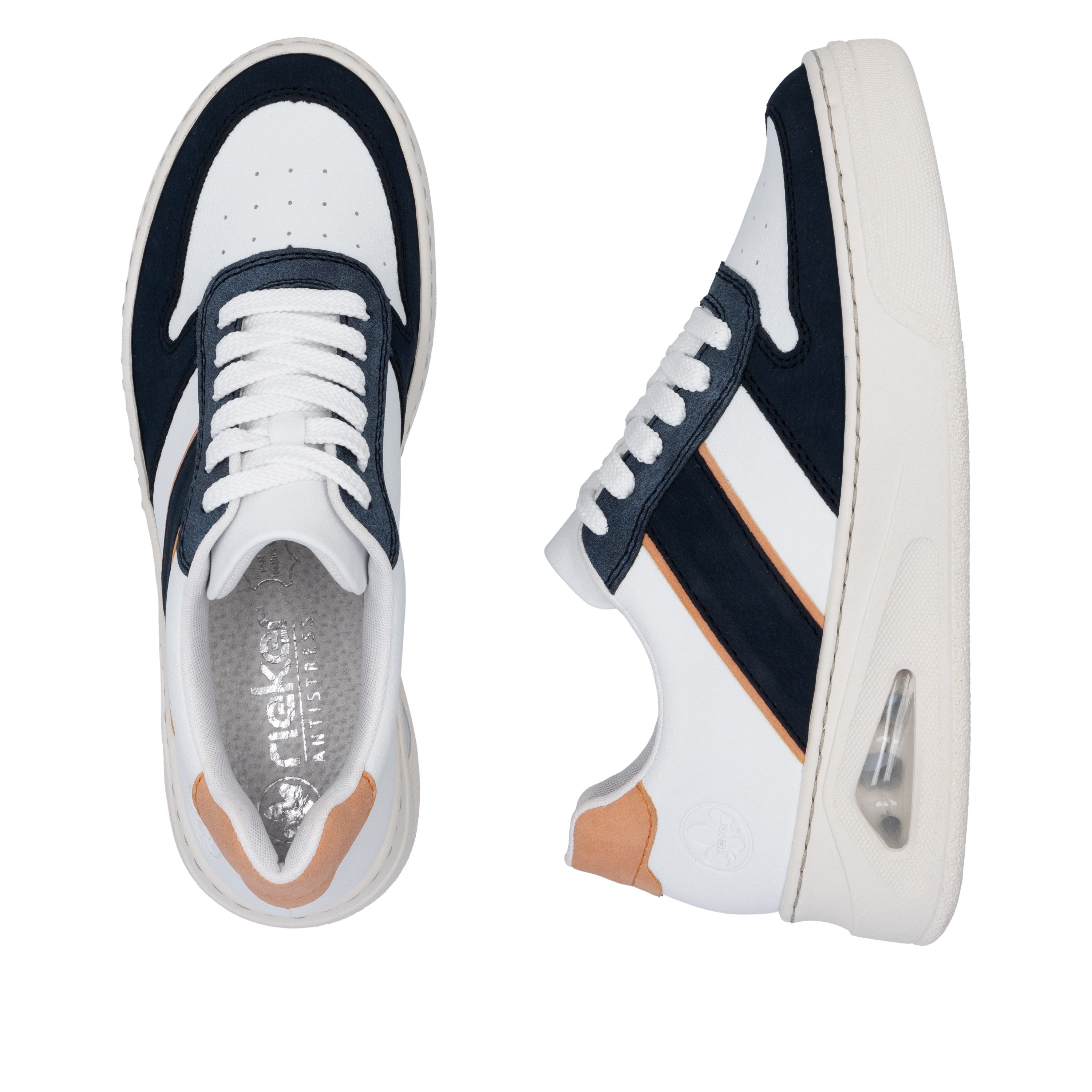 Rieker Plateausneakers , basket-sneaker, veterschoen, lage schoen met rieker air uitrusting