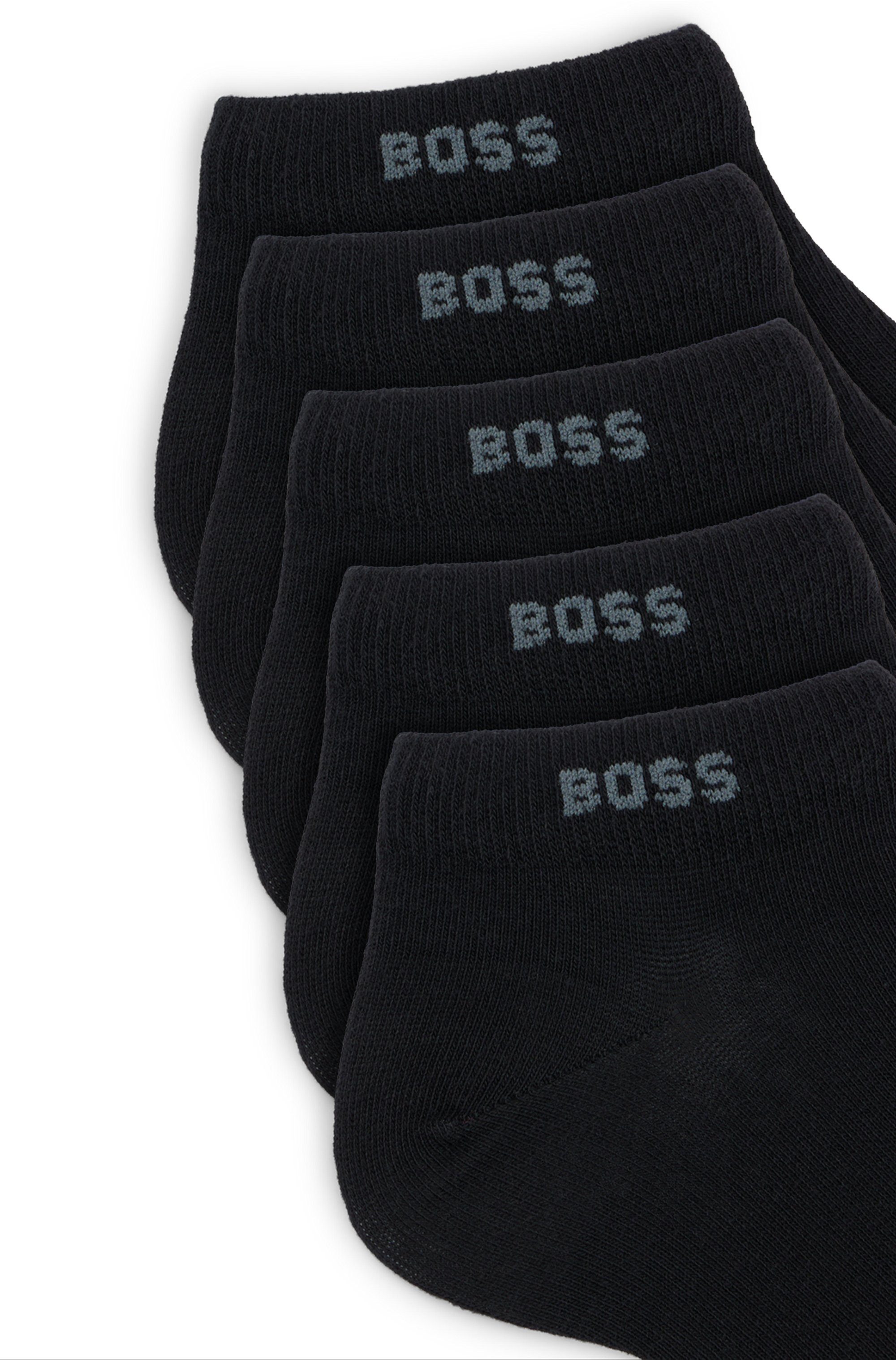 BOSS Sneakersokken 5P AS Uni CC met boss-label (set, 5 paar)