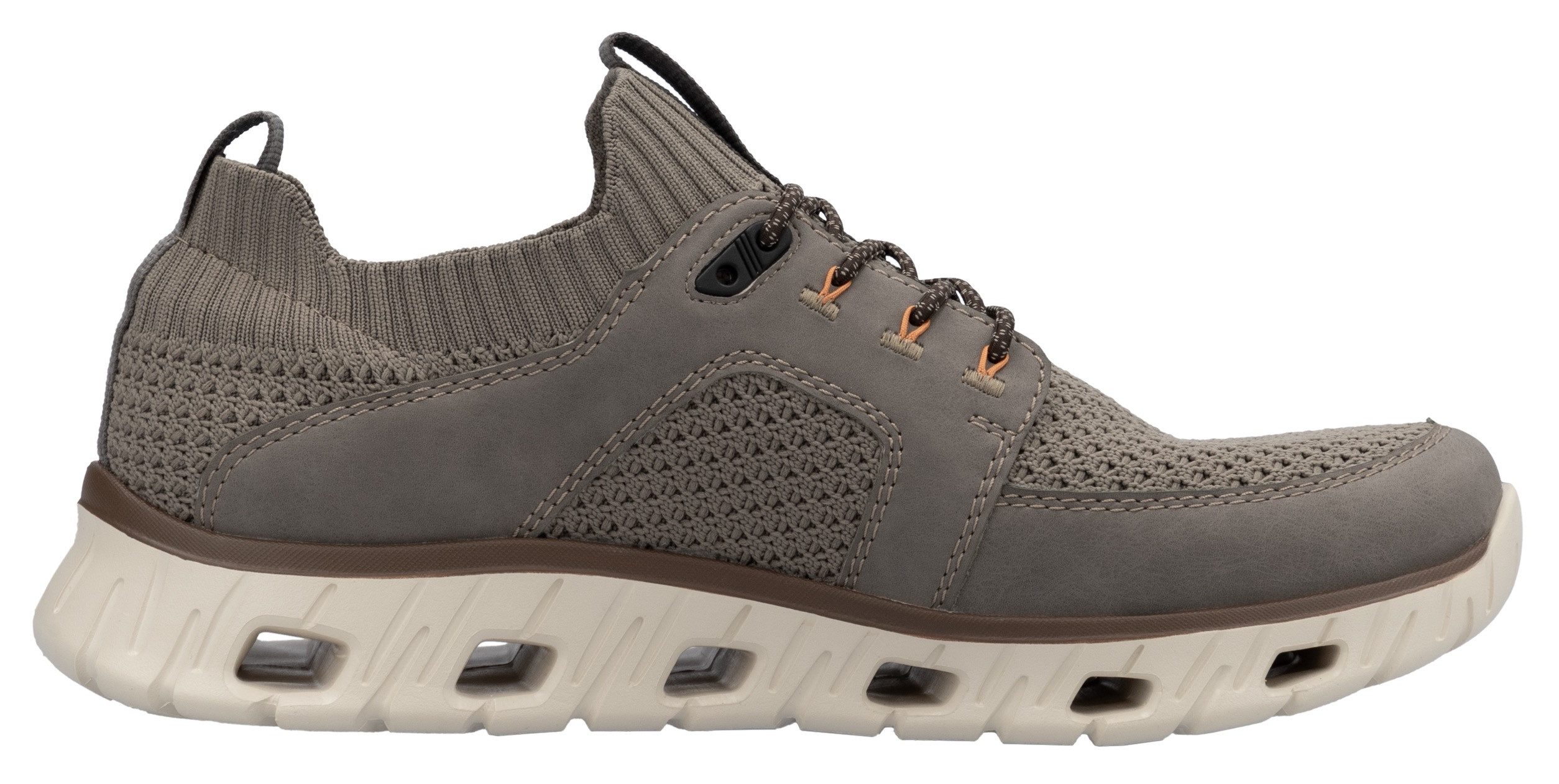 RIEKER Sport Slip-on sneakers , lage schoen, vrijetijdsschoen, slipper met modieuze loopzool