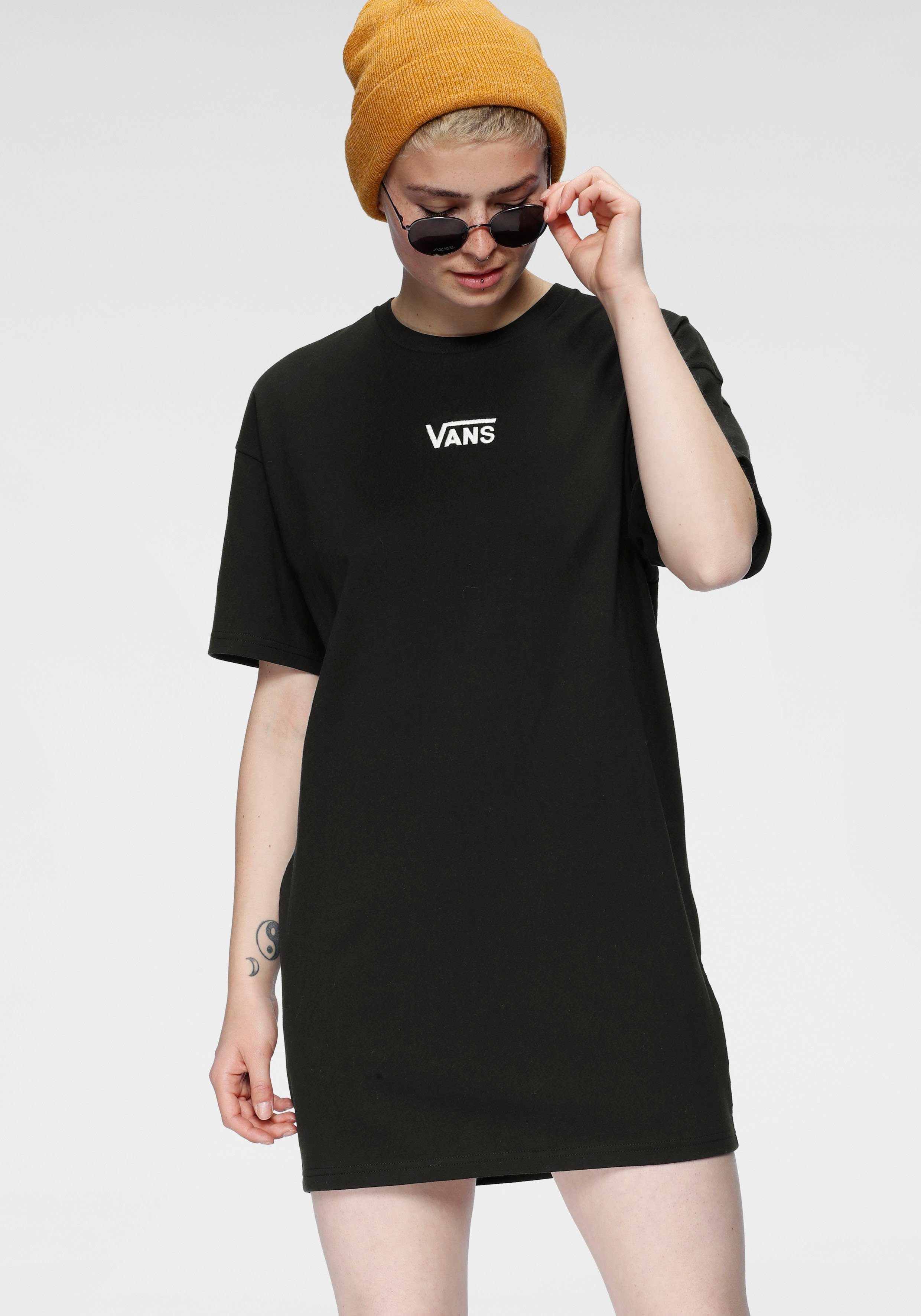 Vans Zomerjurk CENTER VEE TEE DRESS dames zomerjurken maat M (40) zwart