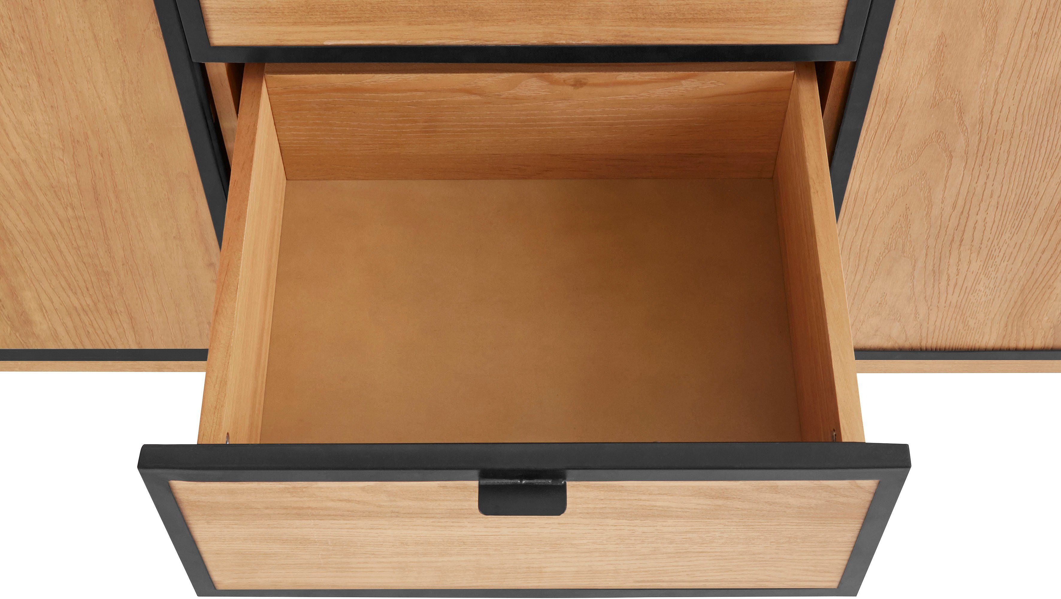 INOSIGN Dressoir Malu Commode met magnetvergrendeling op de deuren, van massief grenenhout