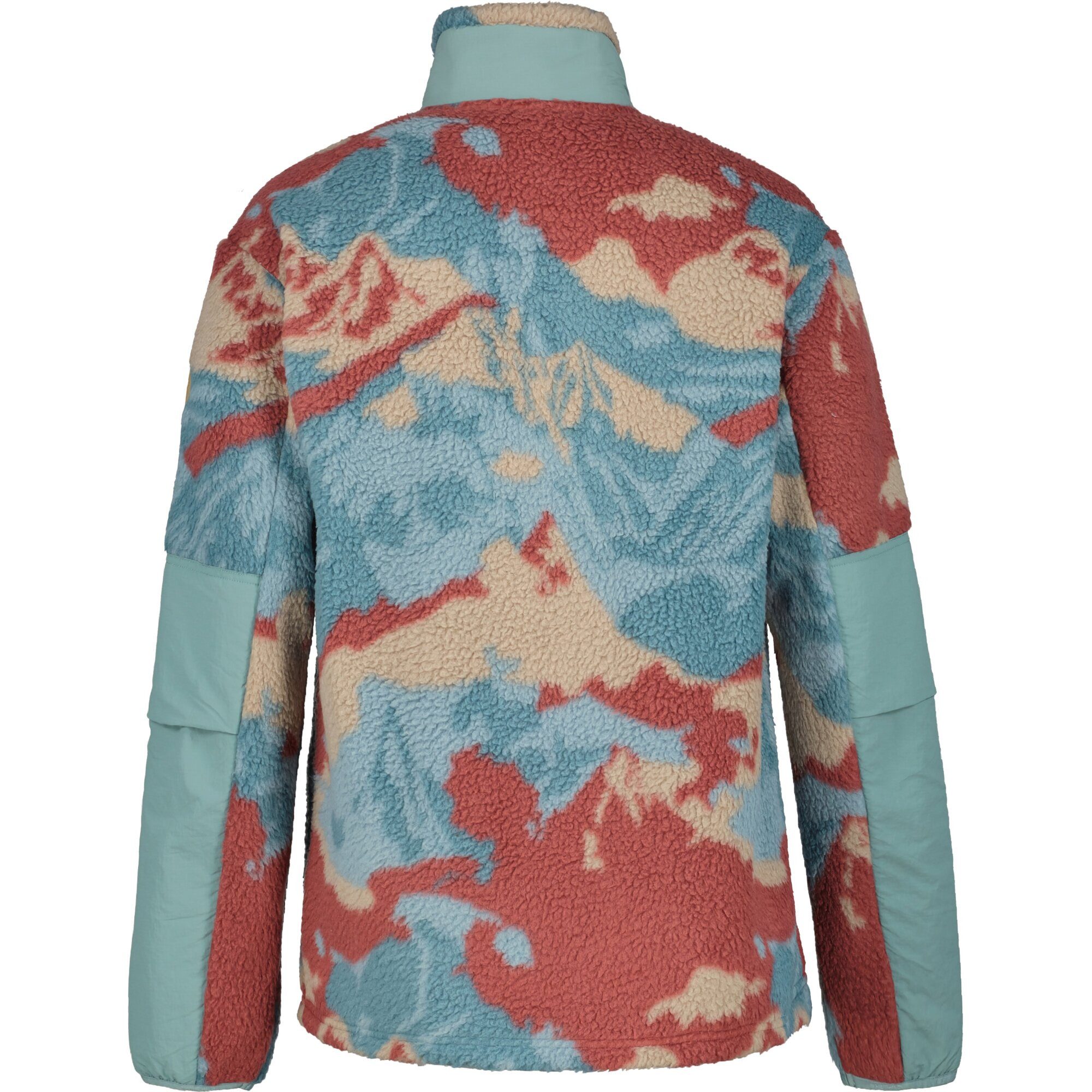 Icepeak Fleece-shirt H PRINT FLEECEJACKE MEMPHIS met contrasterende logo-patch op de bovenarm