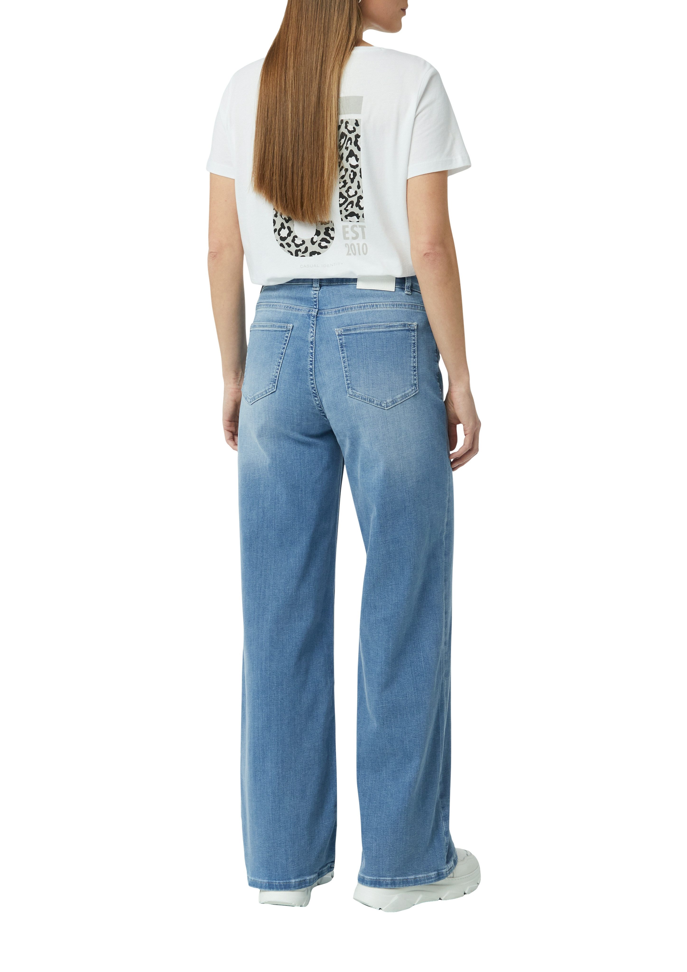 comma casual identity Wijde jeans