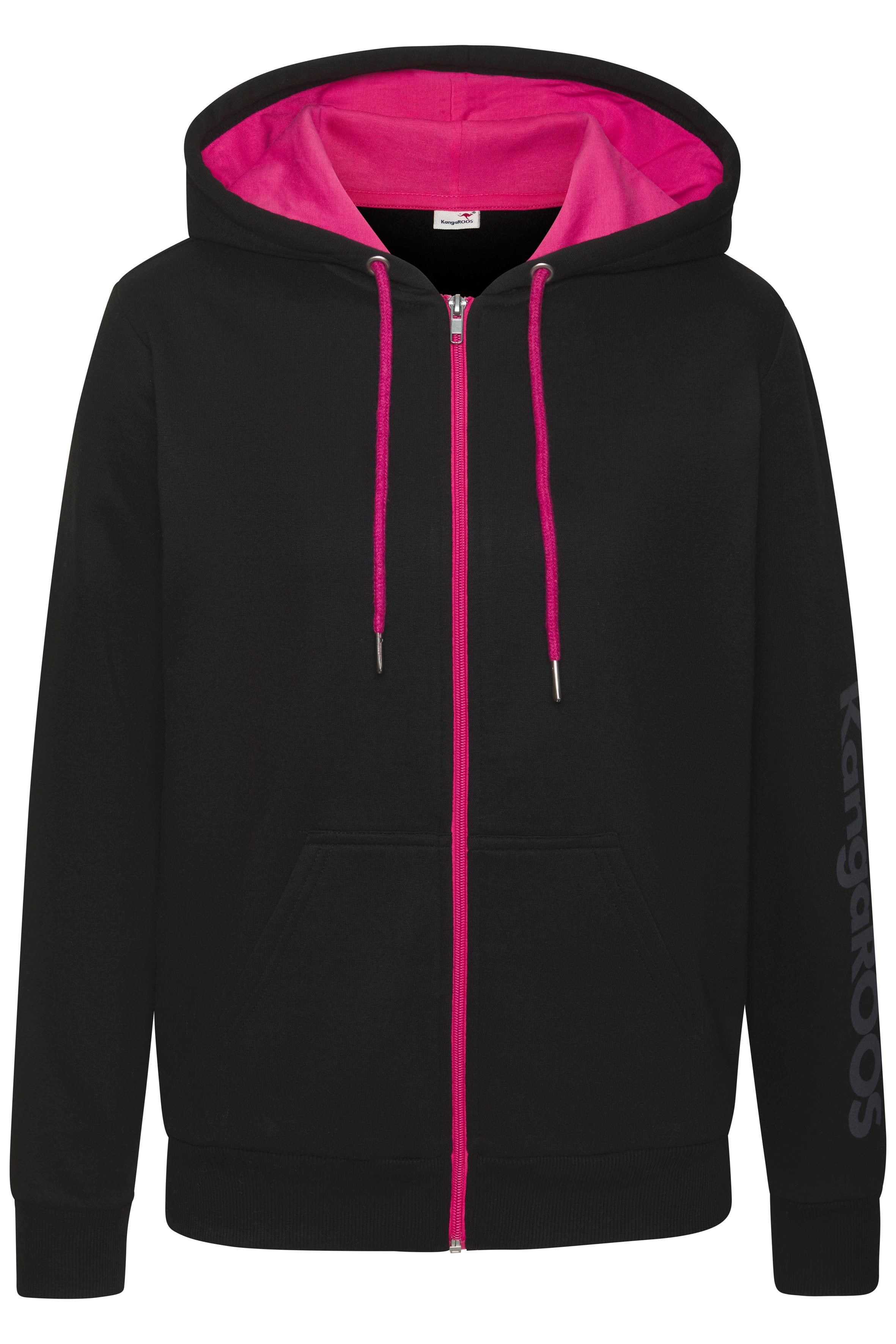 KangaROOS Sweatvest met contrasterende details, loungewear