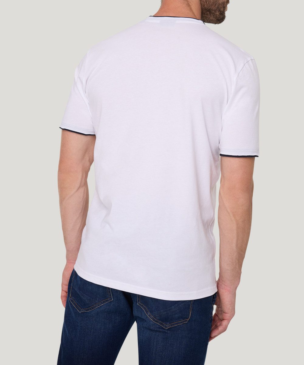 Pioneer Authentic Jeans T-shirt met contrastkleurige details