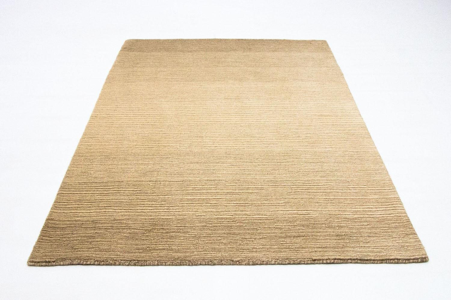 morgenland Wollen kleed Loribaft vloerkleed met de hand geweven beige Laagpolig