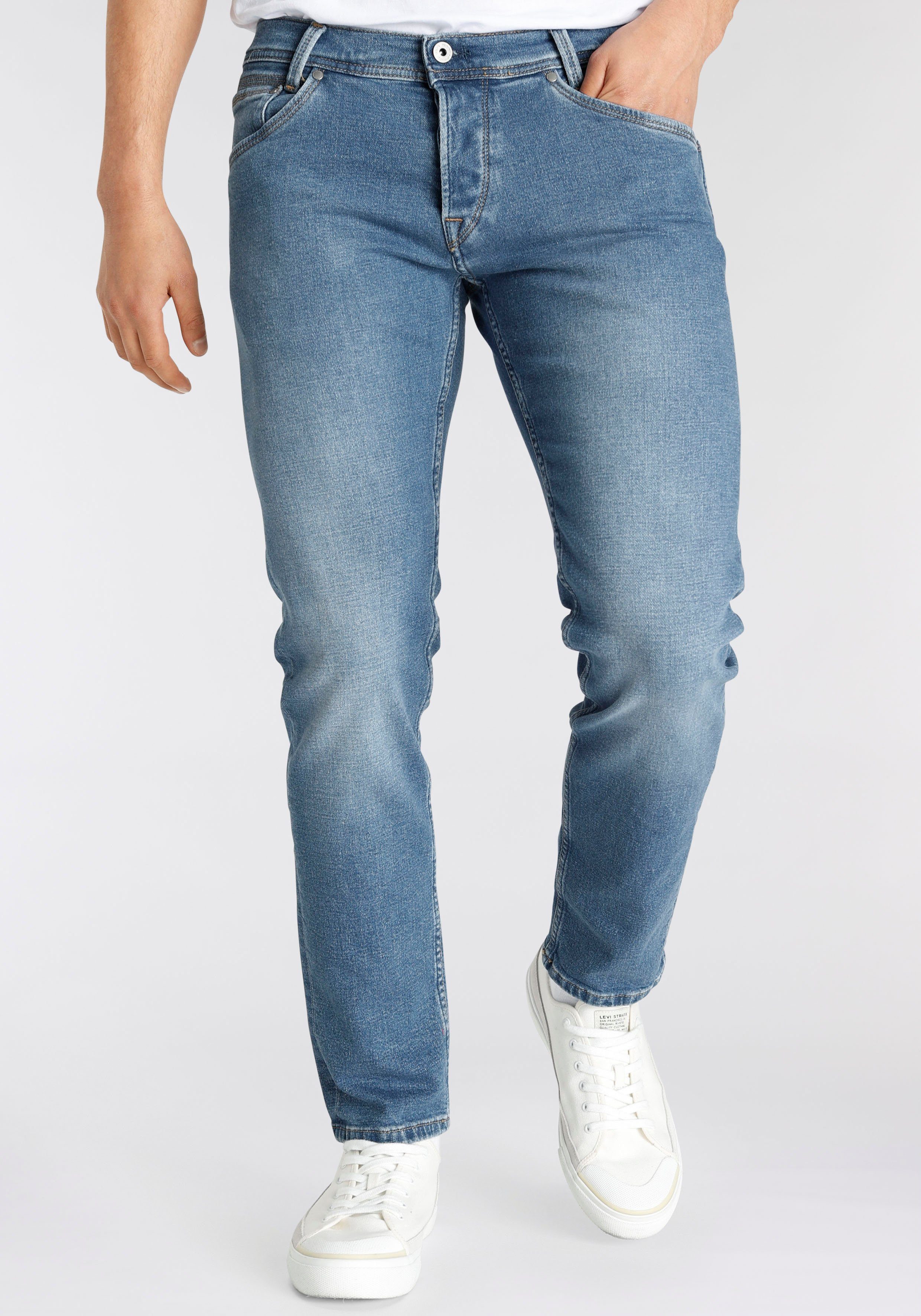 Pepe Jeans Regular fit jeans SPIKE heren straight jeans maat 30 blauw
