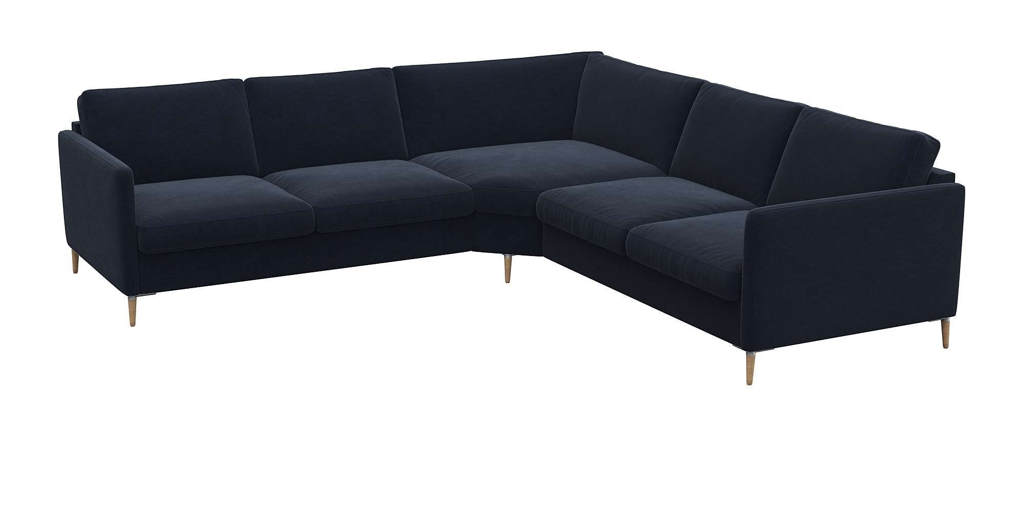 FLEXLUX Hoekbank Fiore, gelijkbenig, comfortabel door hoogwaardige zitconstructie