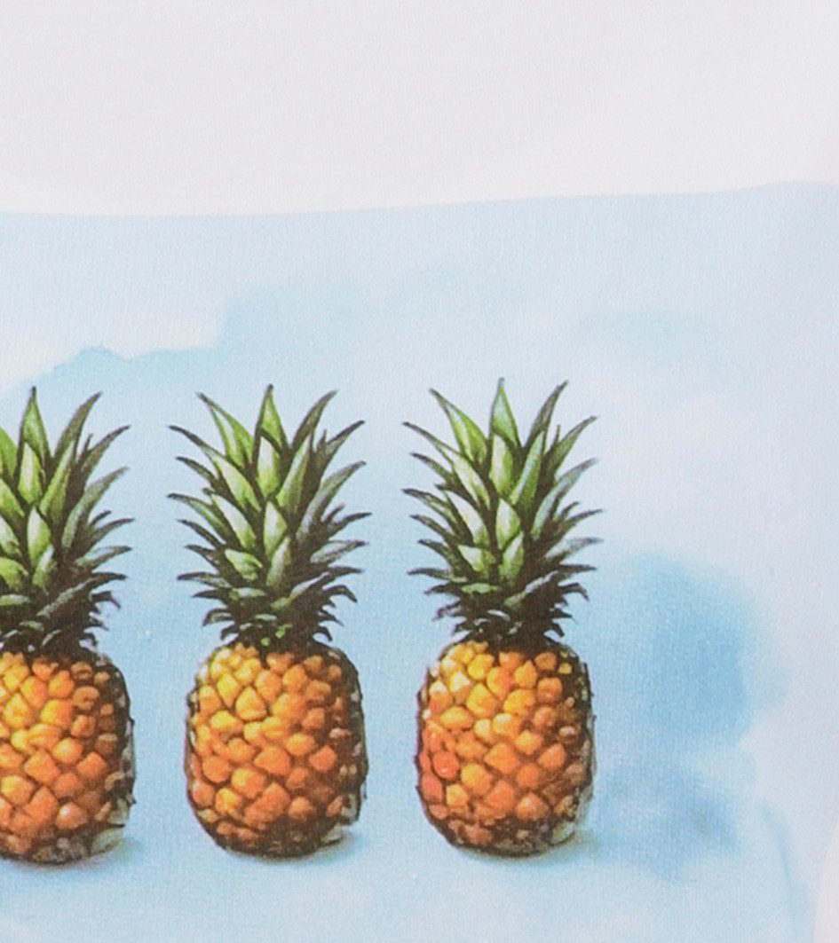 Aniston CASUAL T-shirt met tropische ananas frontprint - nieuwe collectie