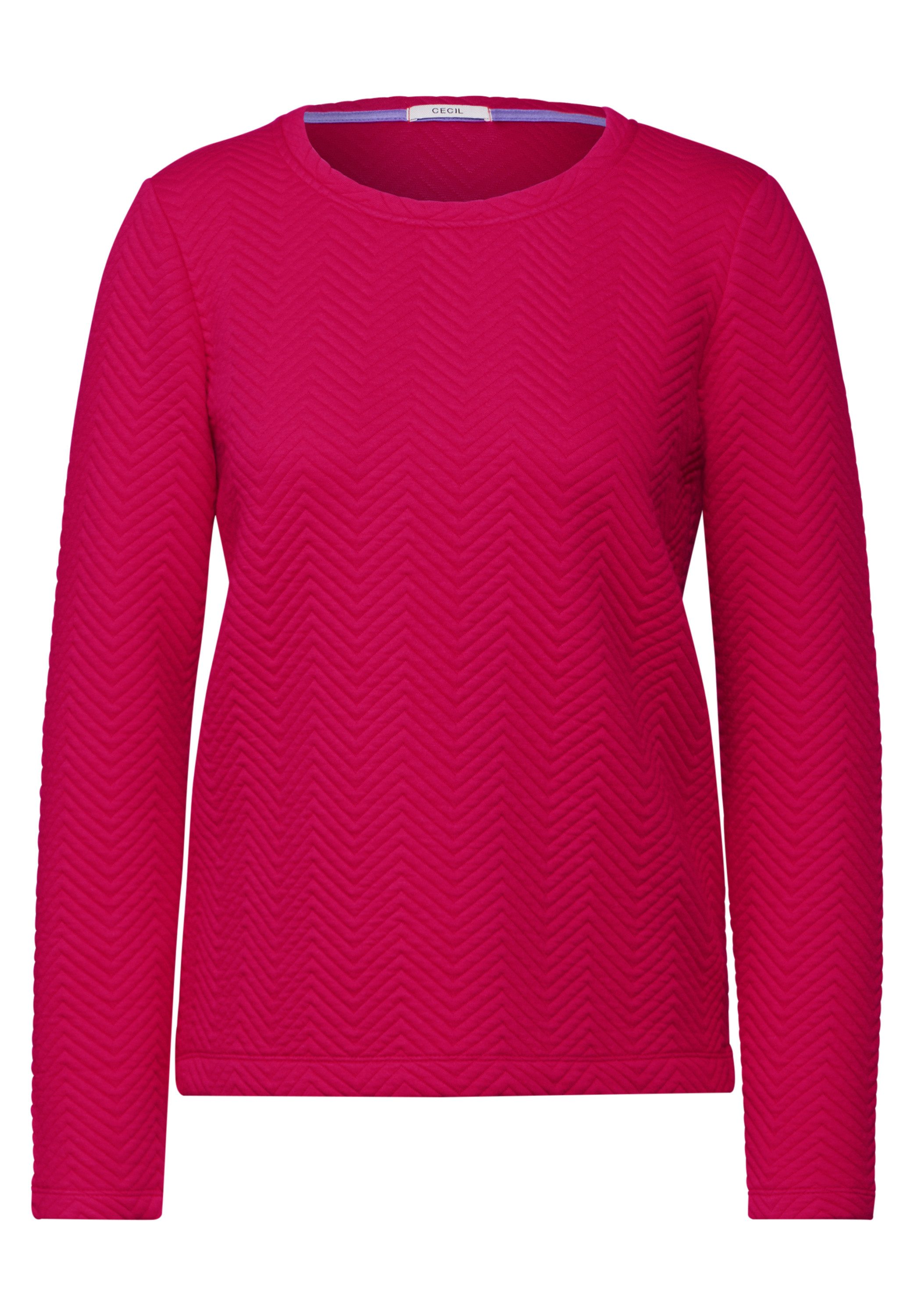 Cecil Shirt met ronde hals met structuurmotief