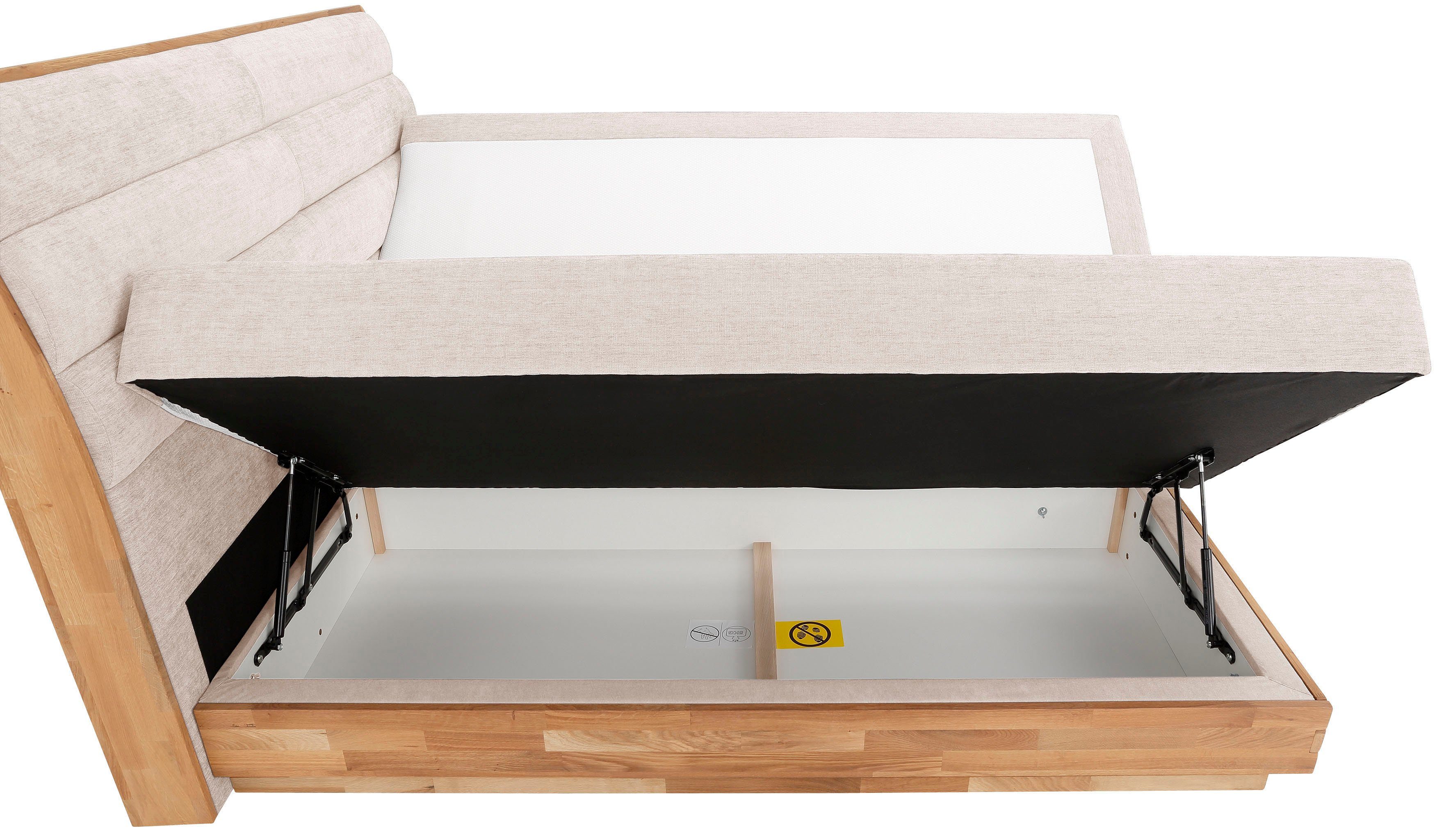 OTTO products Boxspring Ledverlichting, met gecertificeerde, gerecyclede overtrekstoffen