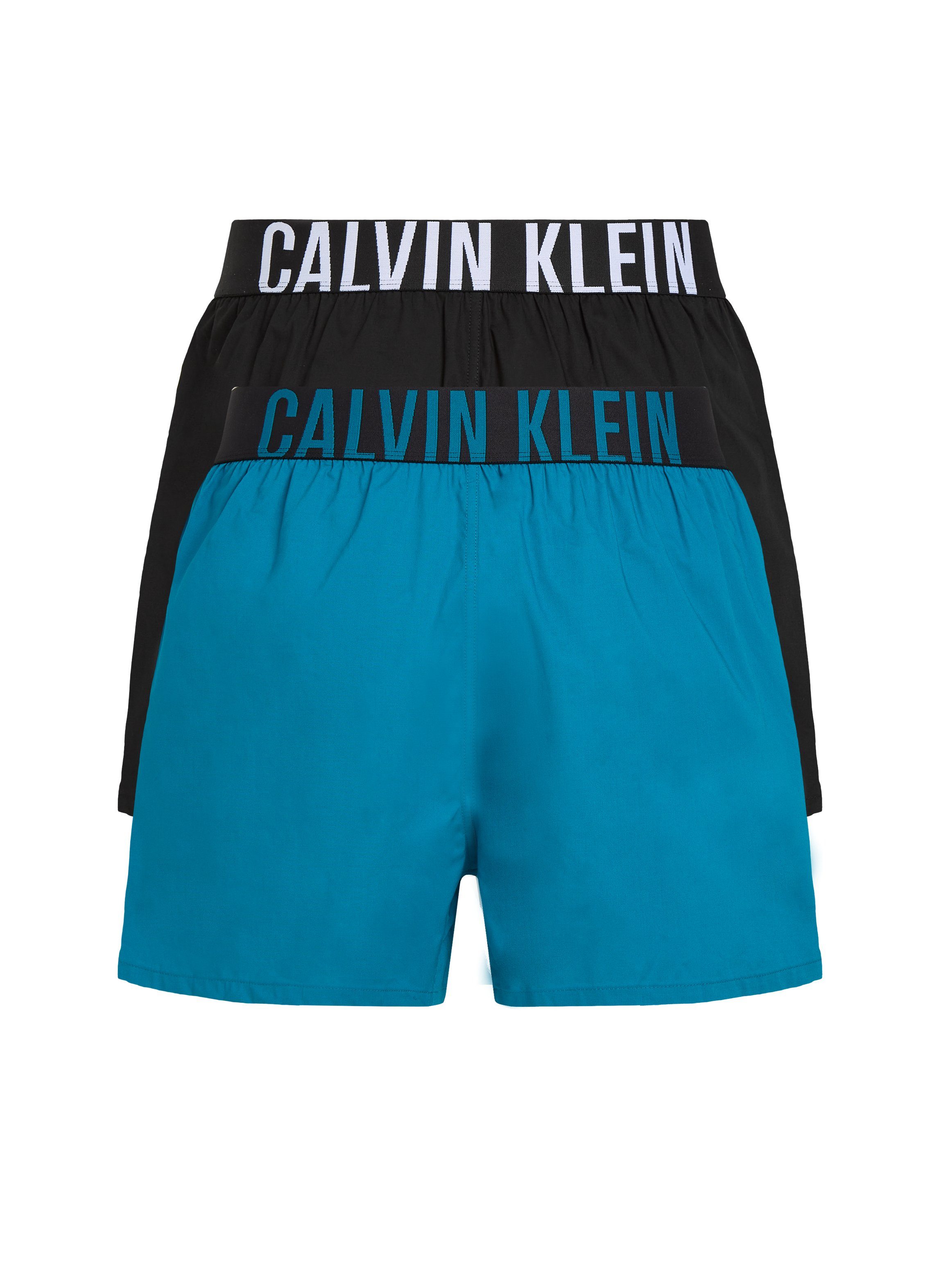 Calvin Klein Geweven boxershort BOXER SLIM 2PK (set 2 stuks 2 stuks)