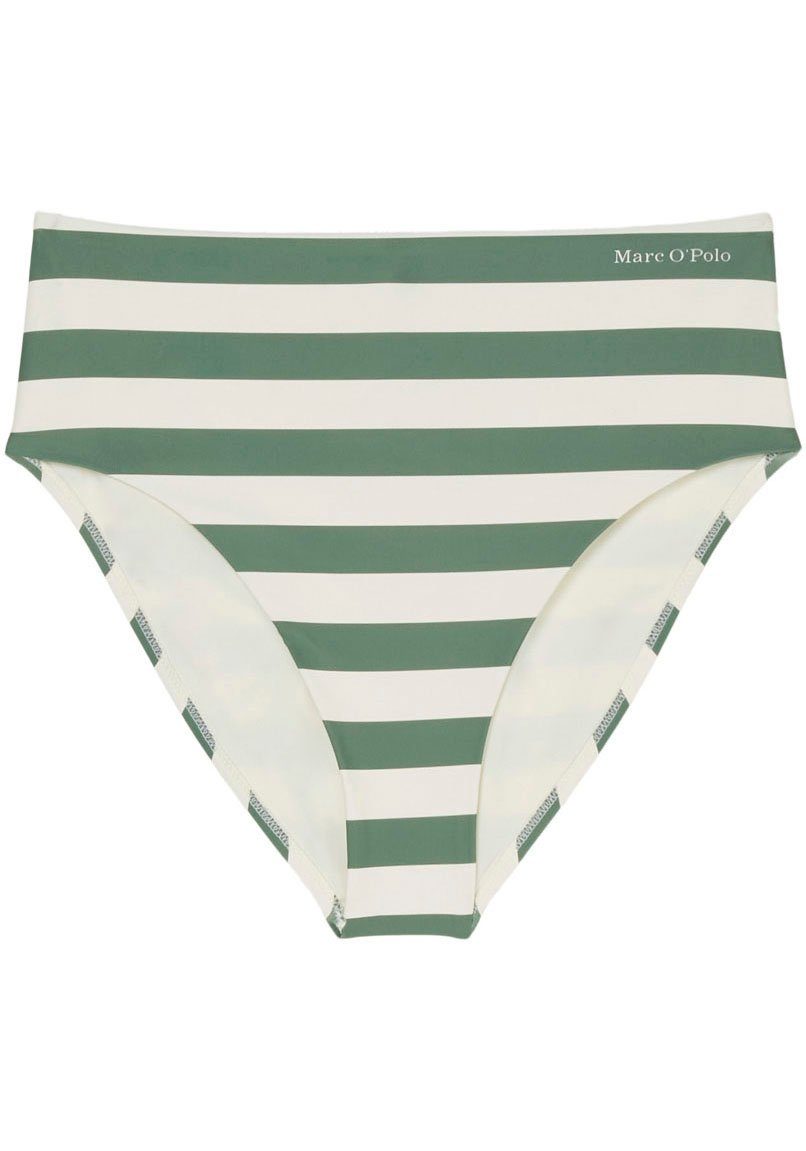 Marc O'Polo Highwaist-bikinibroekje Classic Stripes met hoge tailleband