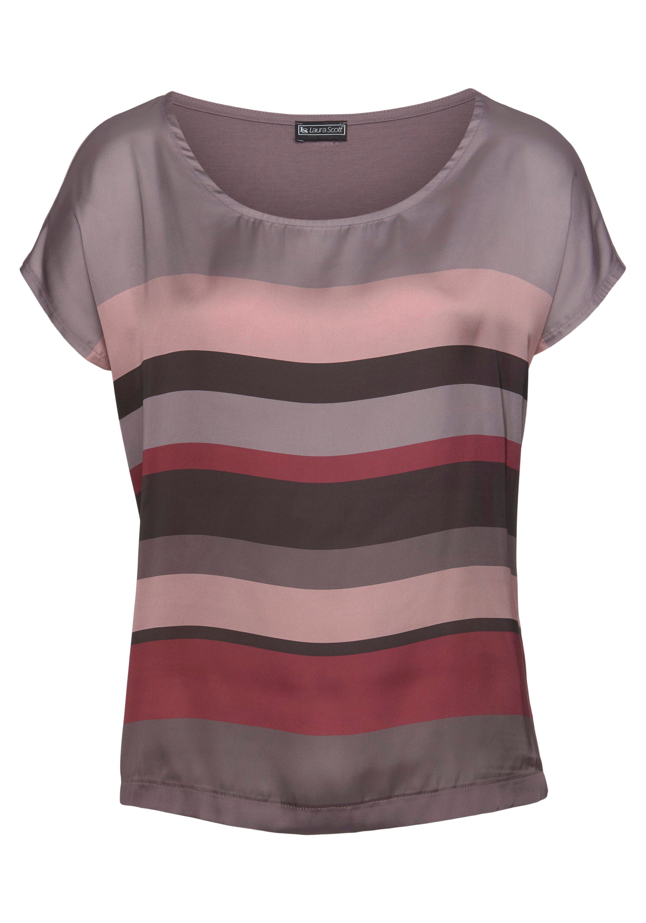 Laura Scott Shirtblouse in modieus streepdesign