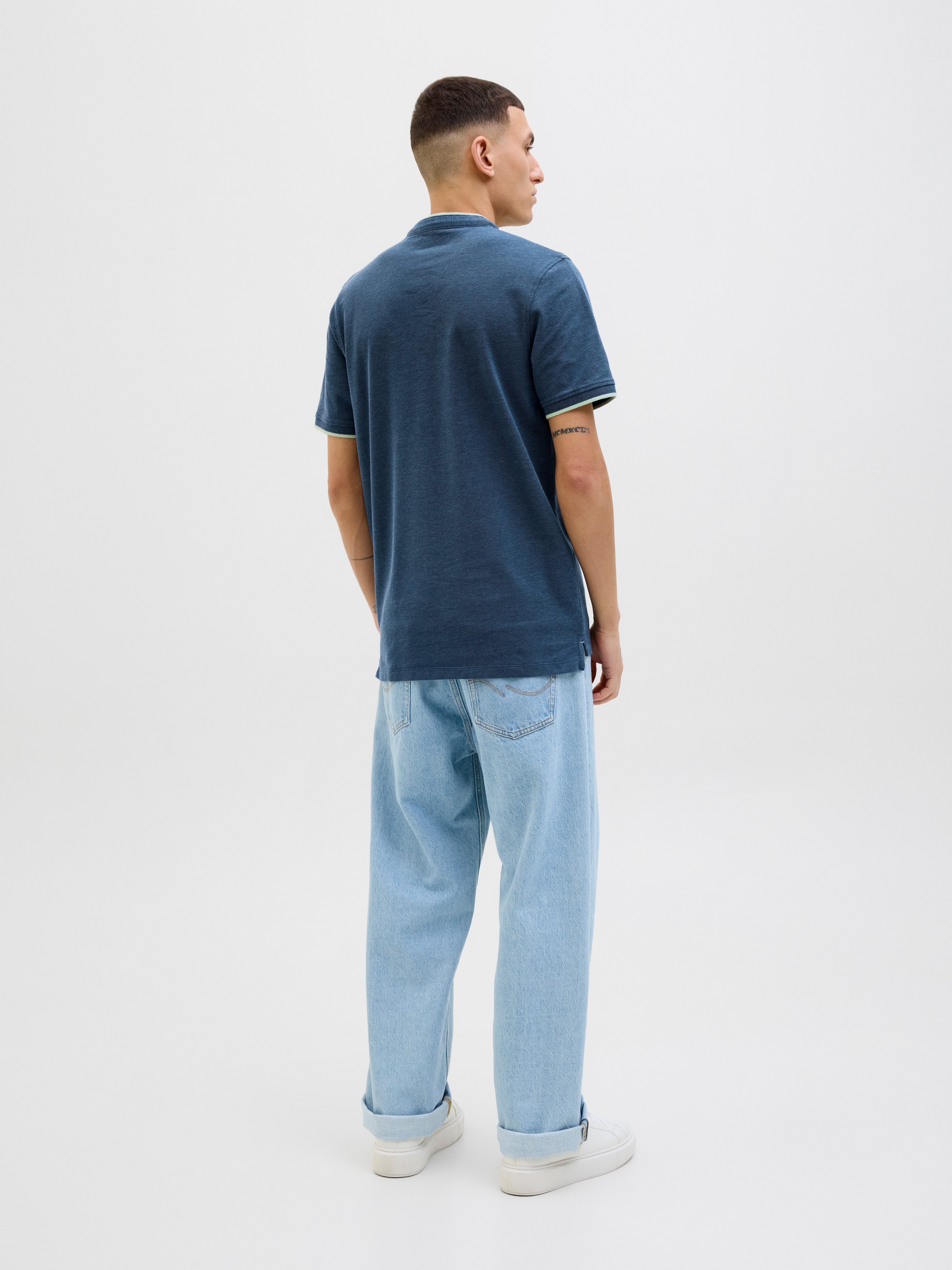 Jack & Jones Poloshirt JJEPAULOS MAO POLO met geborduurd logo