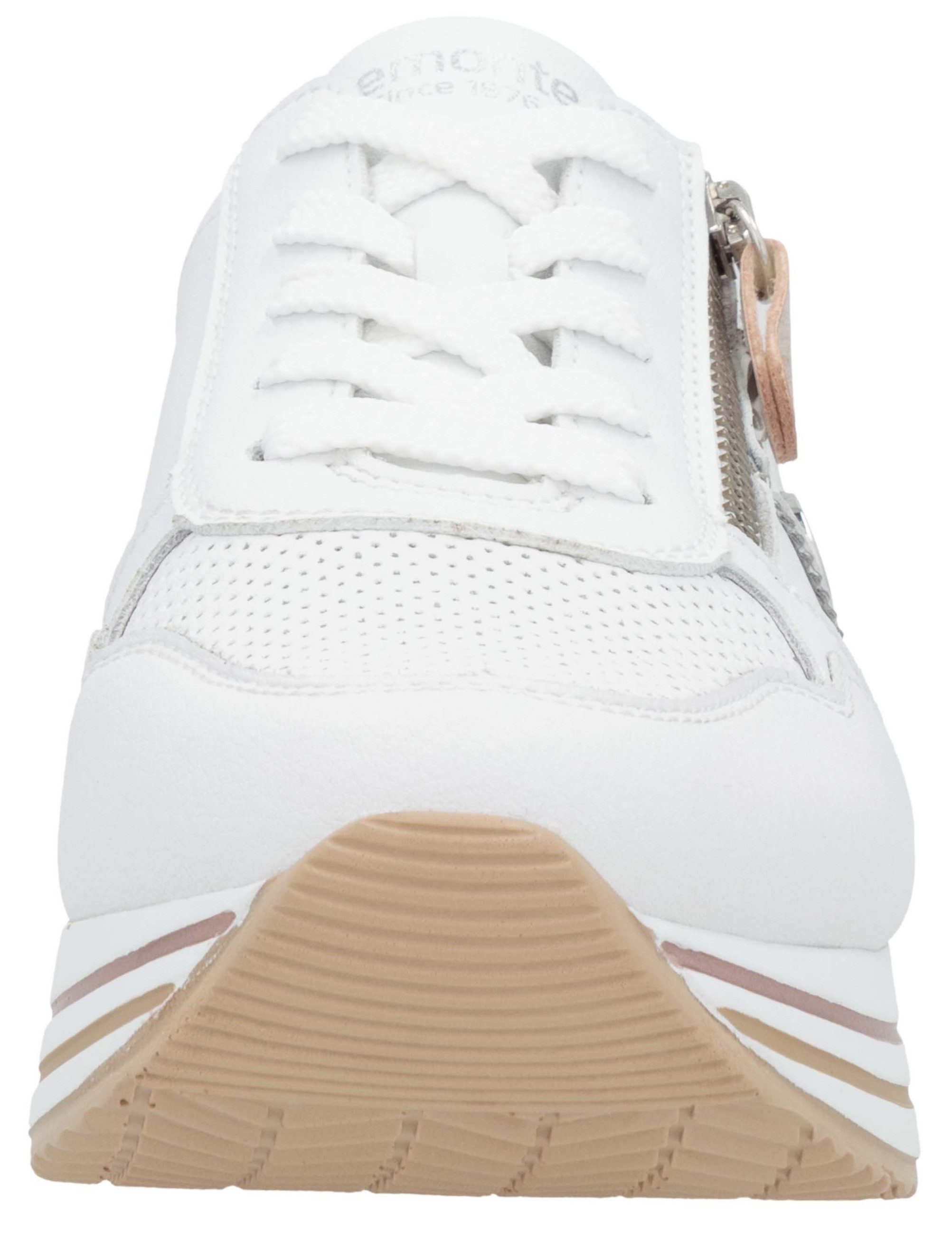 Remonte Plateausneakers , vrijetijdsschoen, lage schoen, veterschoen met zijrits