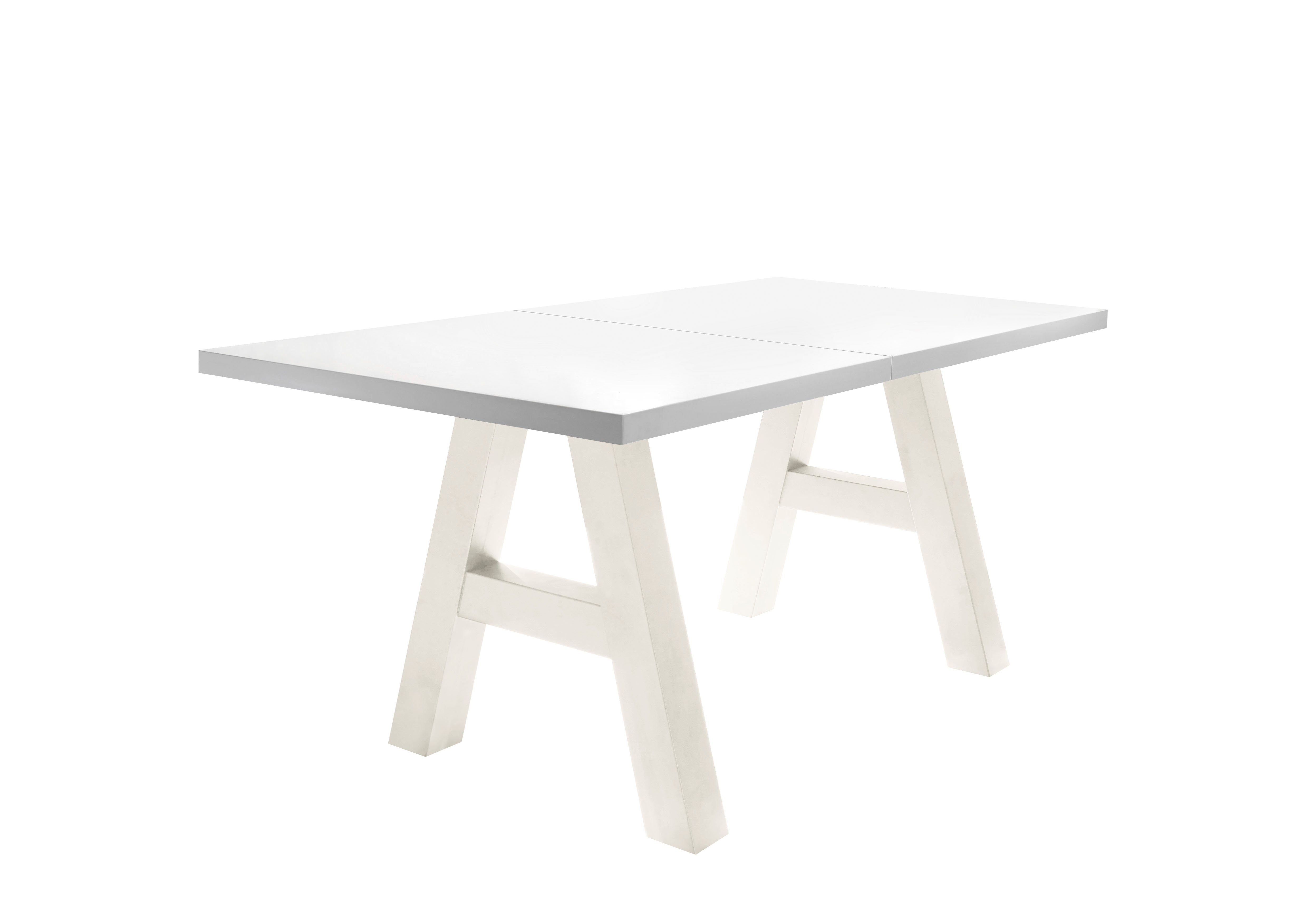 Mäusbacher Eettafel Mister TOPSELLER! met lade (160-210 cm), frame in a-model eettafels wit