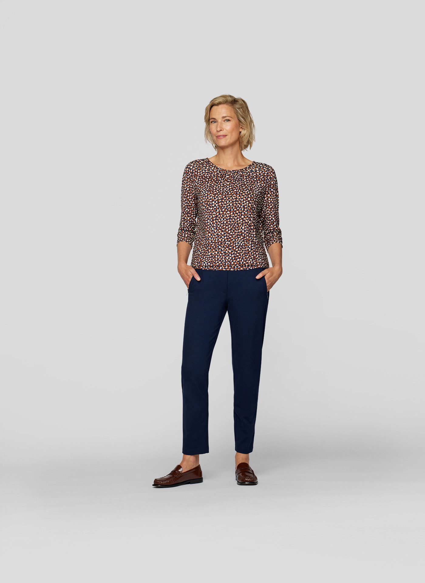 Rabe Shirt met 3/4 mouwen met all-over motief