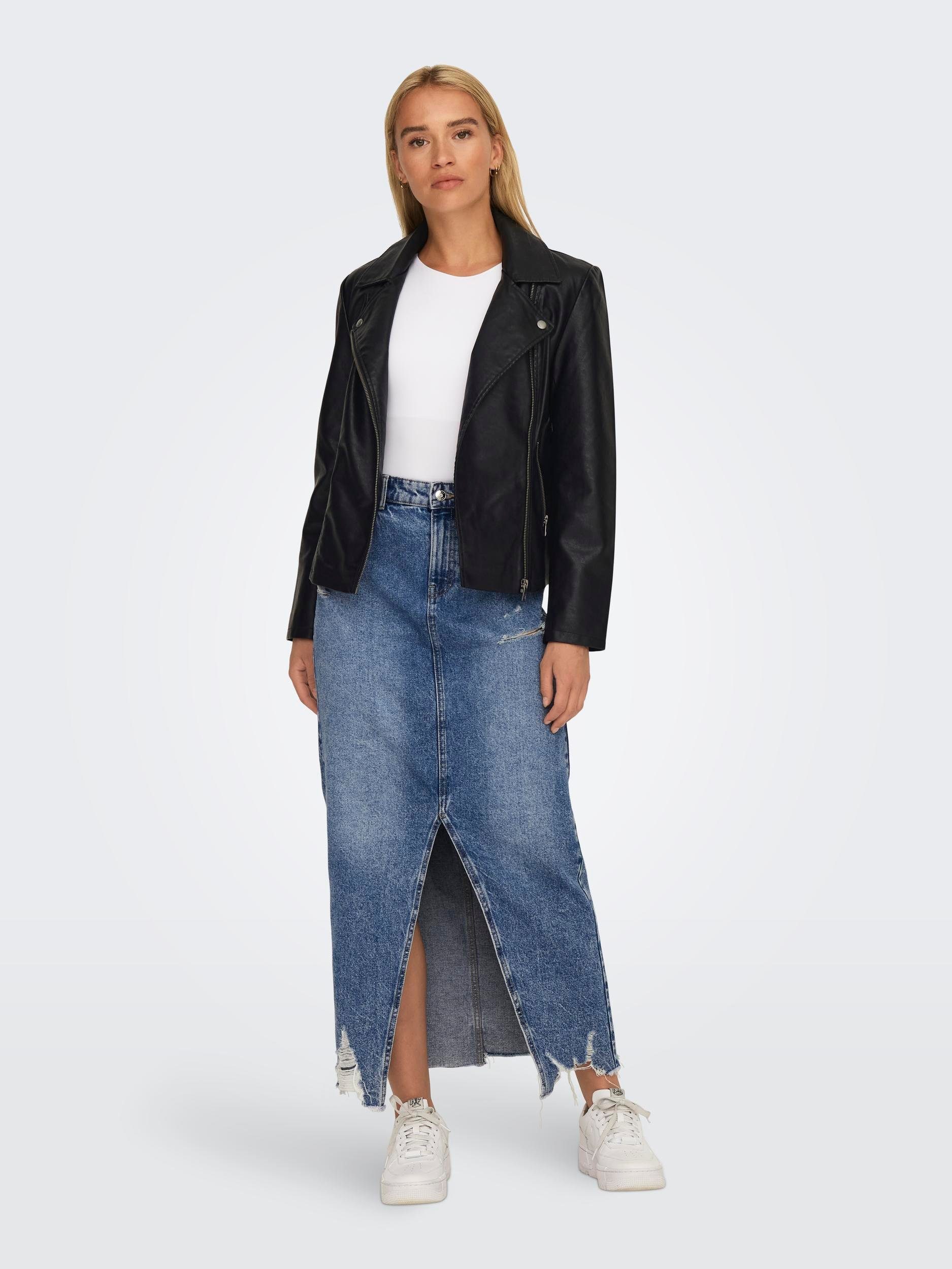 Only Imitatieleren jack ONLNEWMELISA FAUX LEATHER BIKER CC OTW