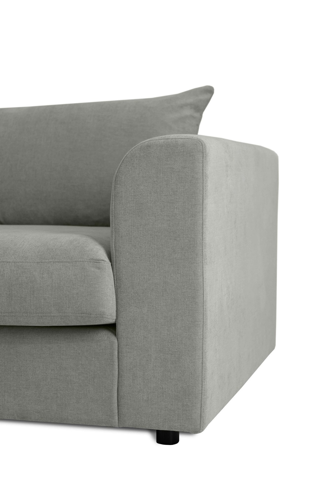 LeGer Home by Lena Gercke Hoekbank Avelina Breedte 297 cm, in cord- en chenille-stof, rugkussen met veren (2-delig)