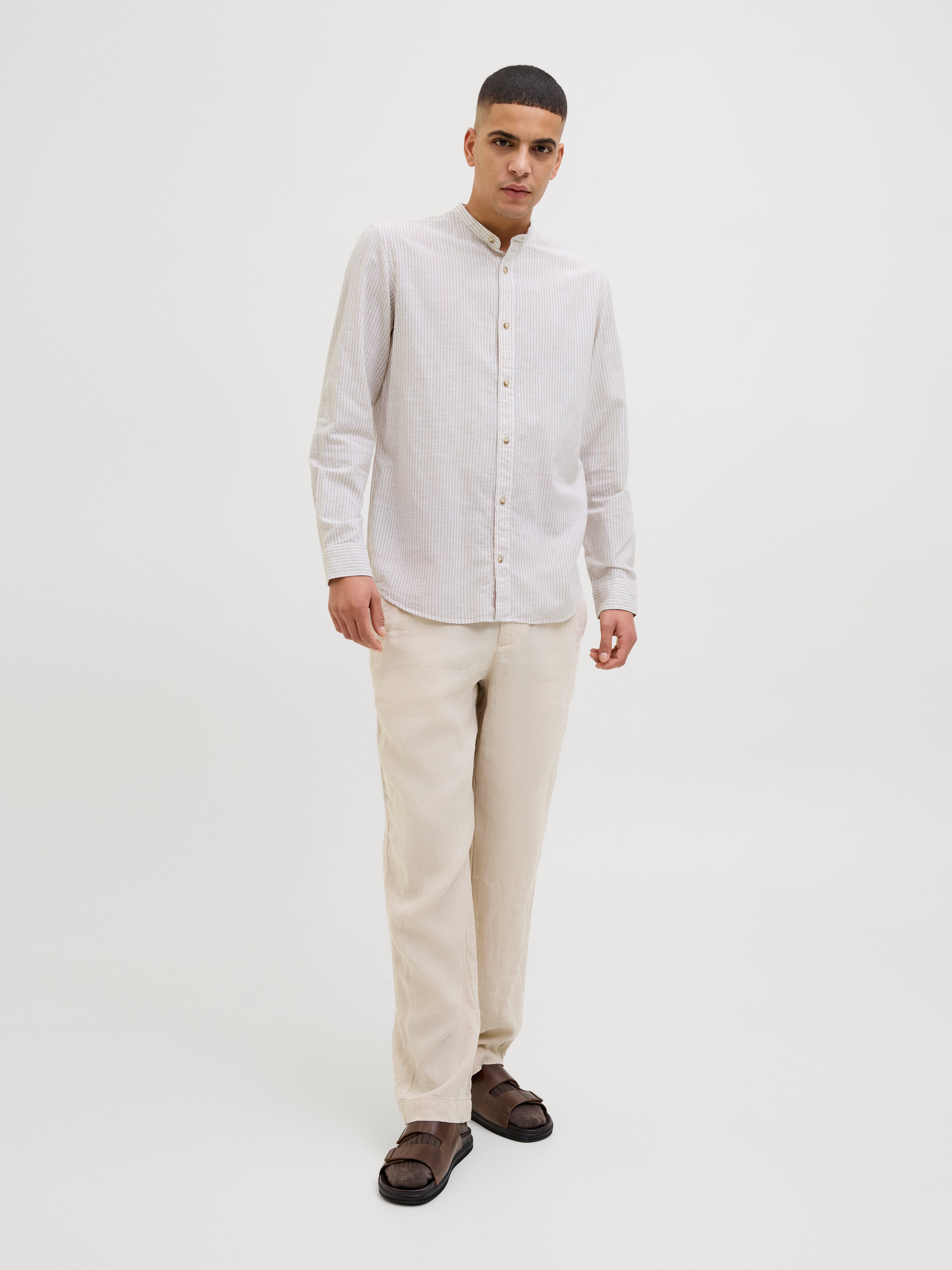 Jack & Jones Overhemd met lange mouwen JJESUMMER BAND SHIRT LS SN