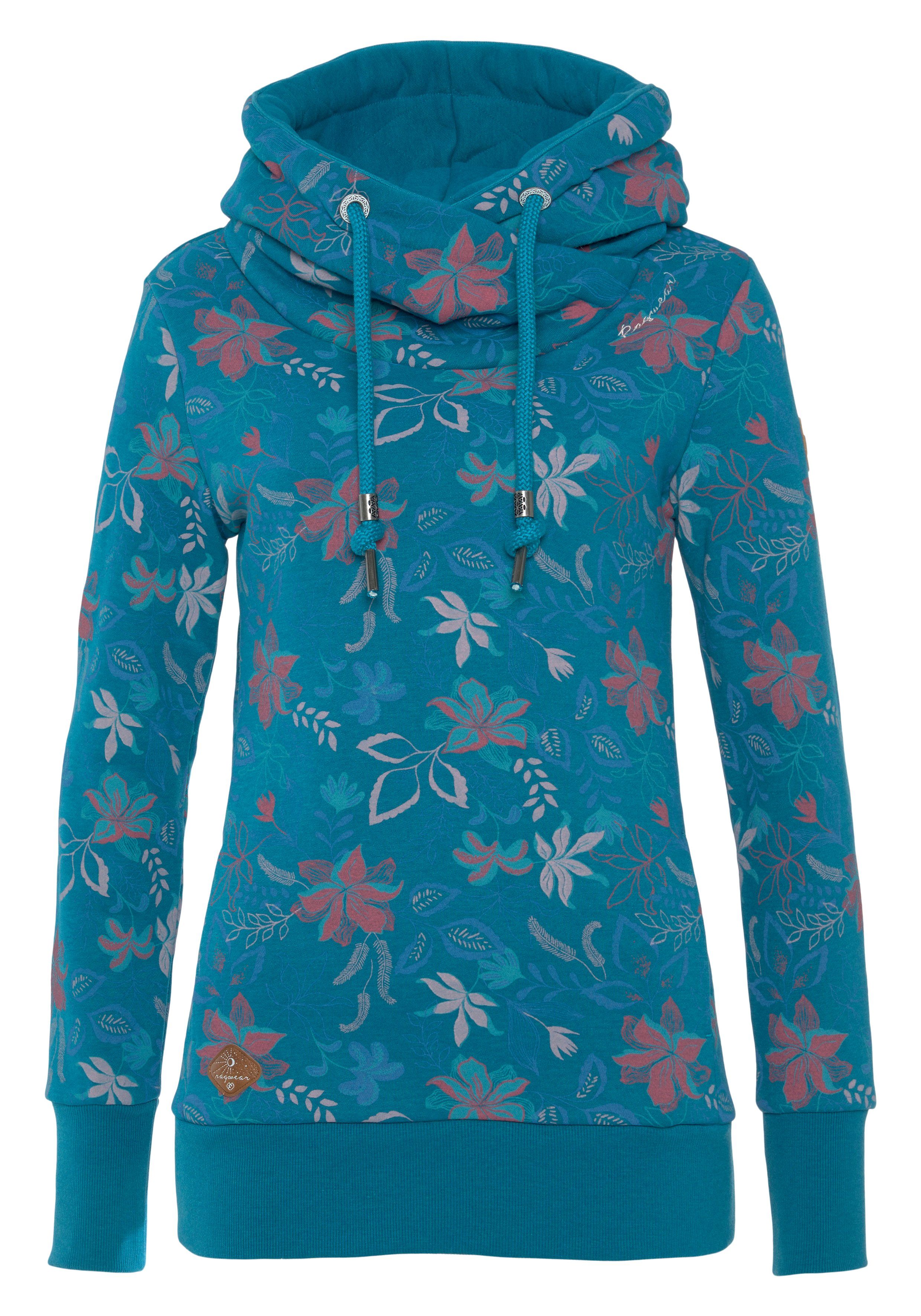 Ragwear Hoodie GRIPY FLOWERS O Hoodie met gebloemde print all-over