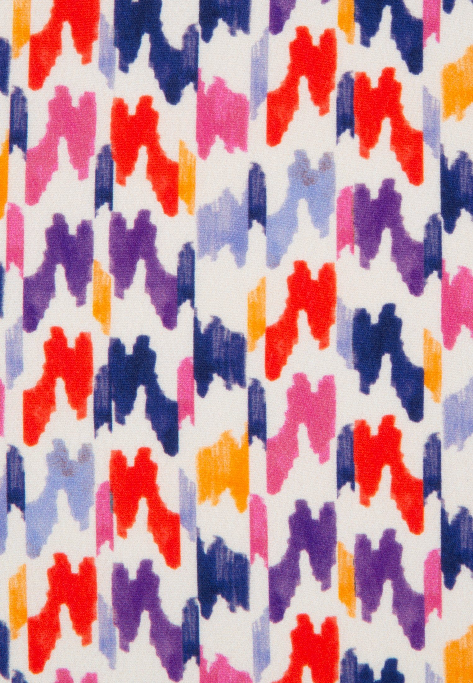 seidensticker Shirtblouse Zwarte roos Korte mouwen ronde hals print