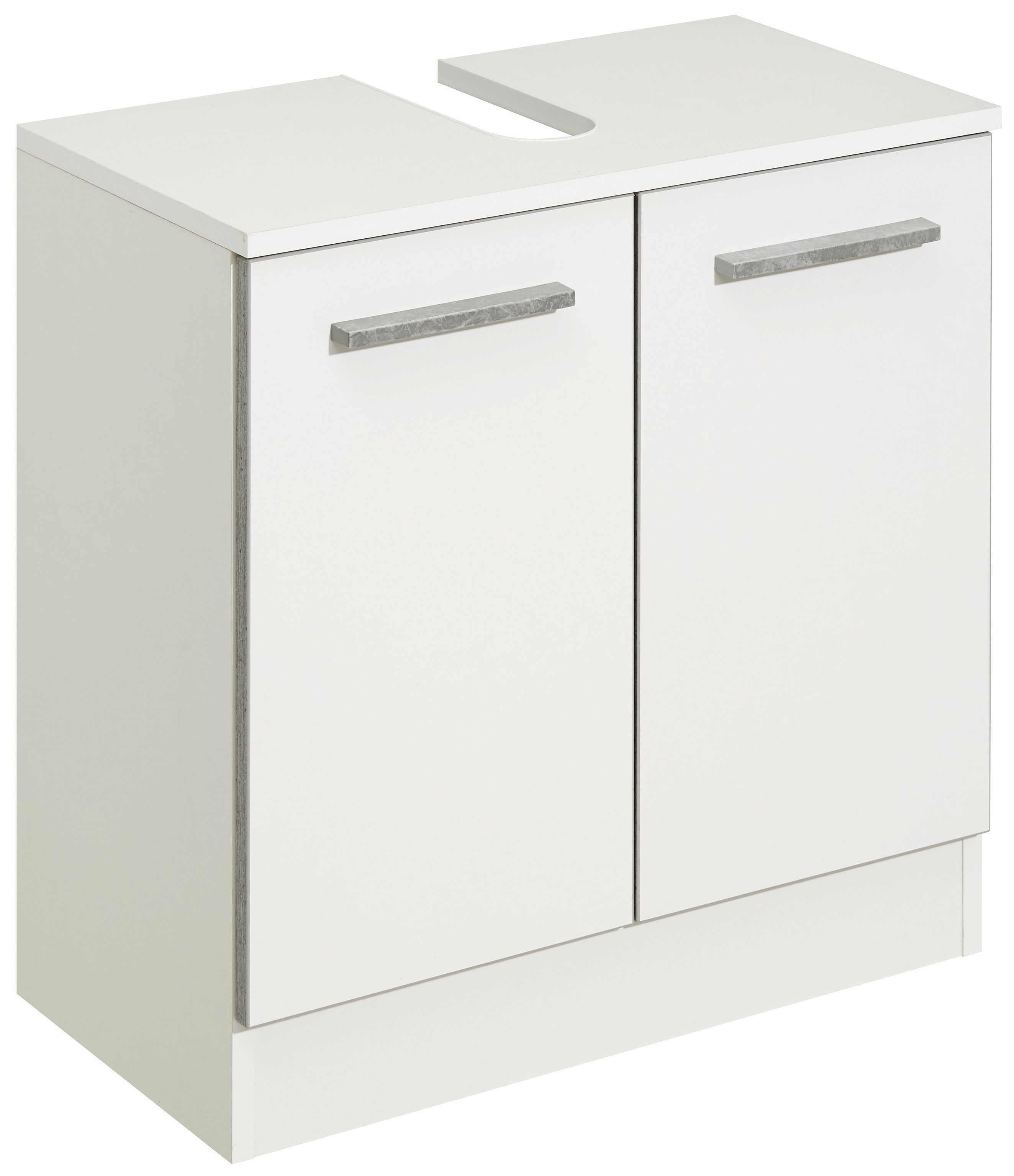 Saphir Badmeubelset Quickset 953 2-delig, wastafelonderkast en led-spiegelkast in glanzend wit, badkamermeubel inclusief deurdemper, zonder wasbak, 5 deuren (set)