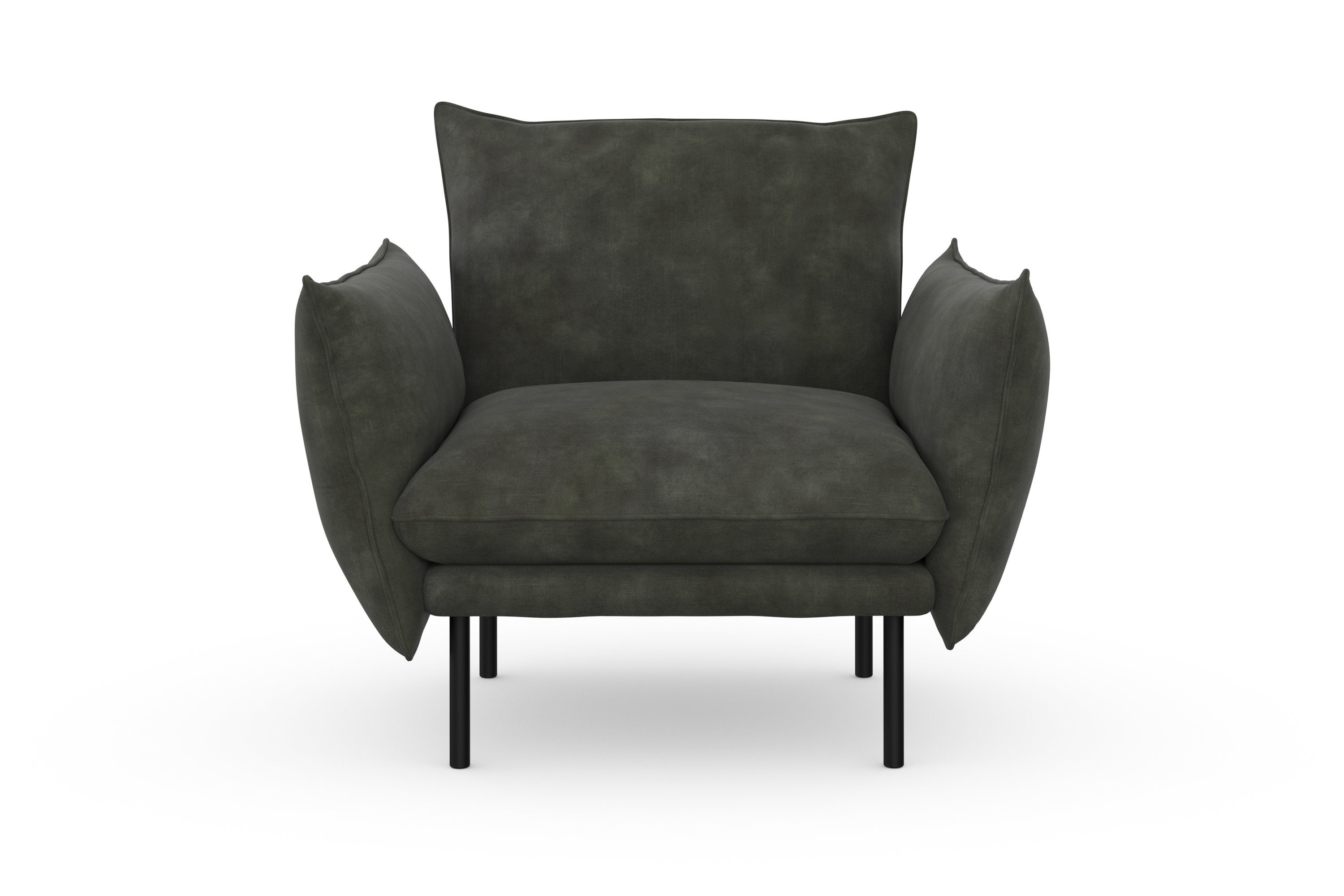 andas Fauteuil Stine cocktailstoel Bijzonder design door kussen-look en opstaande naad, by Morten Georgsen