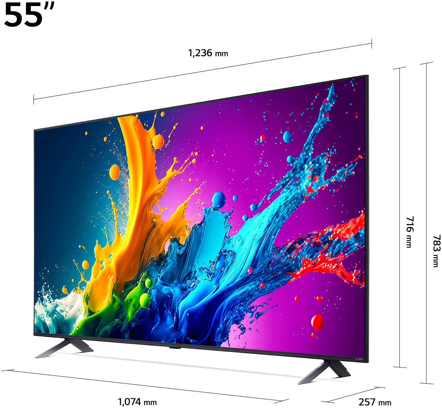 LG QNED-tv 55QNED80T6A, 139 cm / 55", 4K Ultra HD, Smart TV