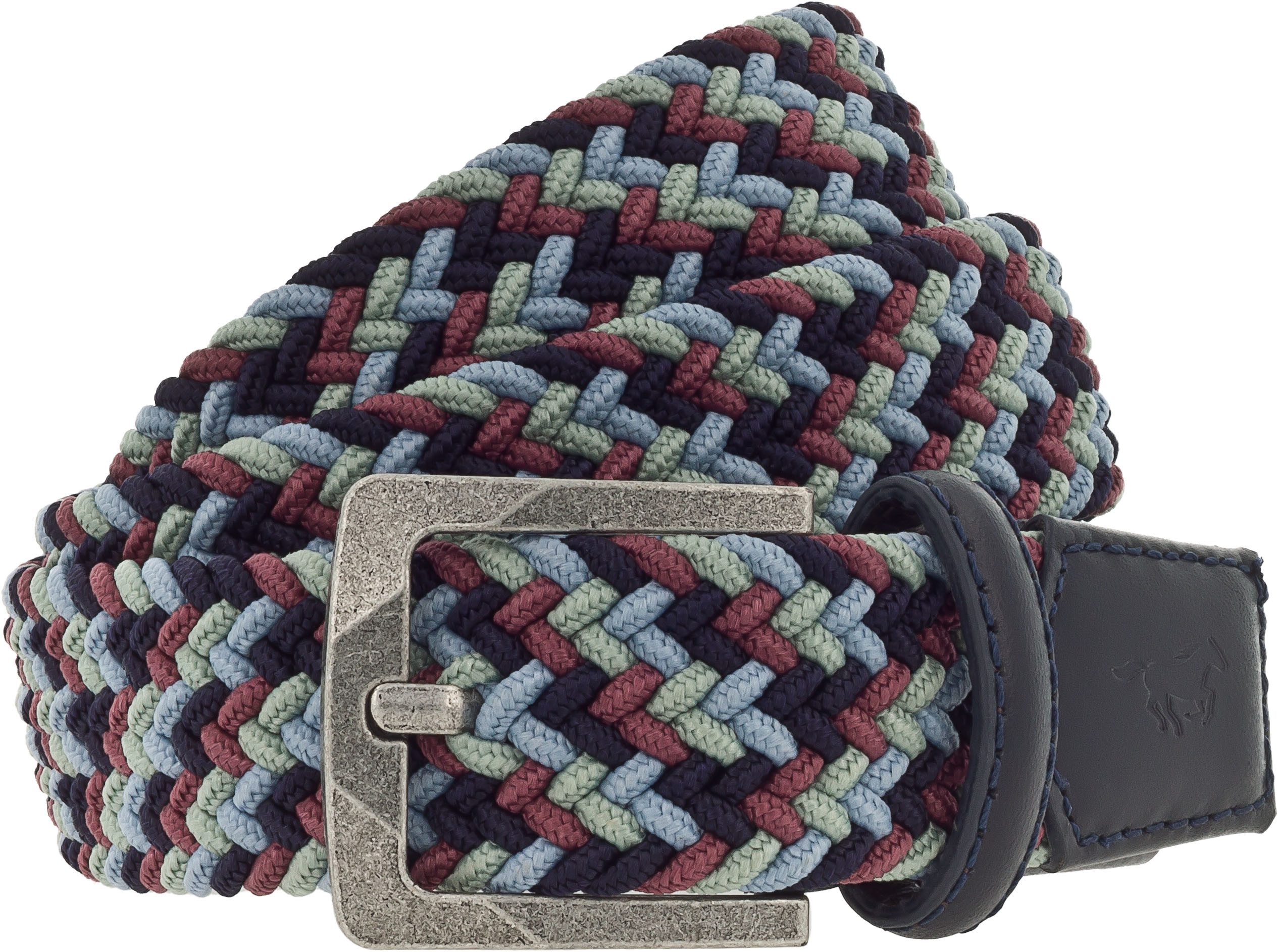 MUSTANG Gevlochten riem (1 stuk) unisex riemen maat 120 multicolor